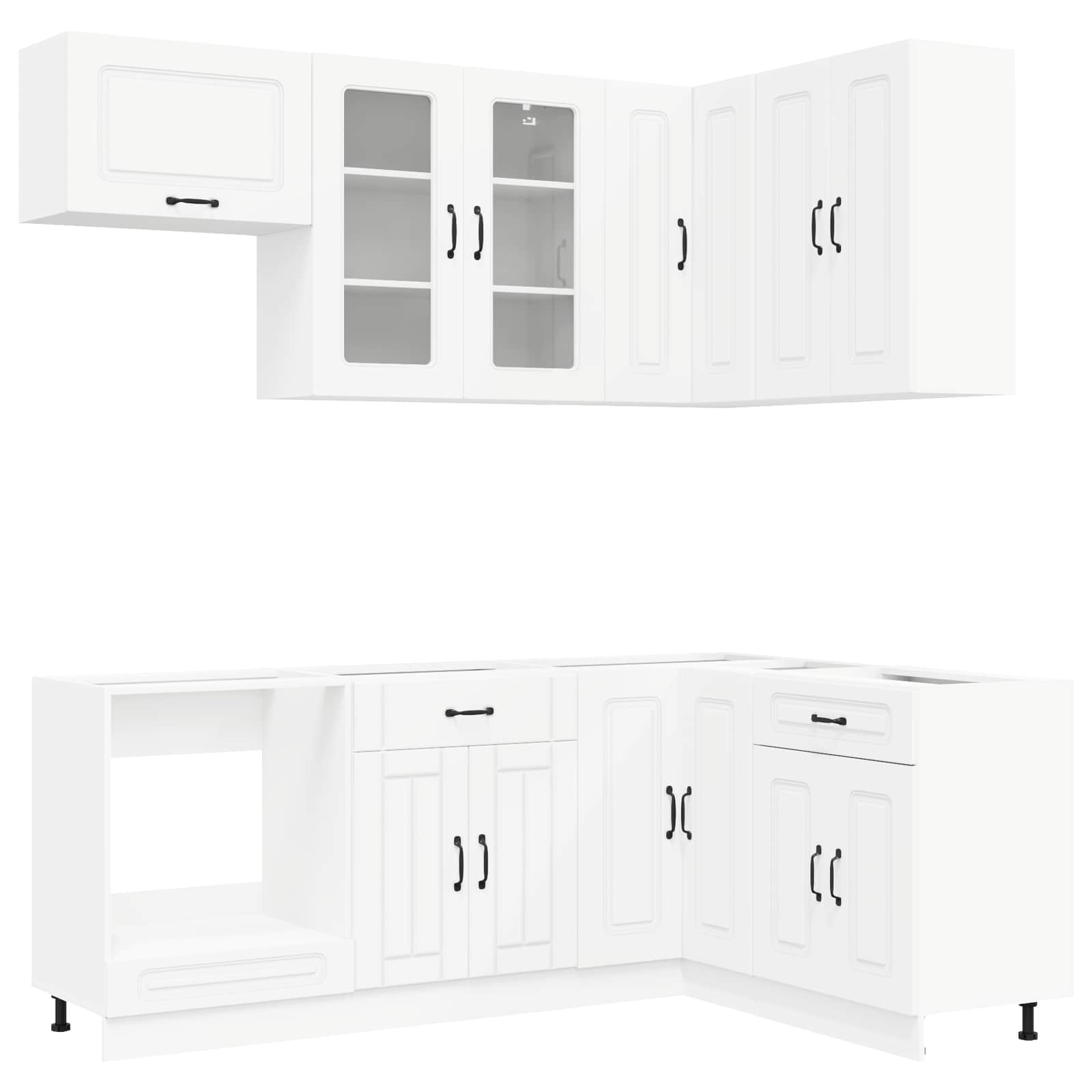 Virtuvės vienetas KALMAR 8 pcs Balta Apdirbta mediena