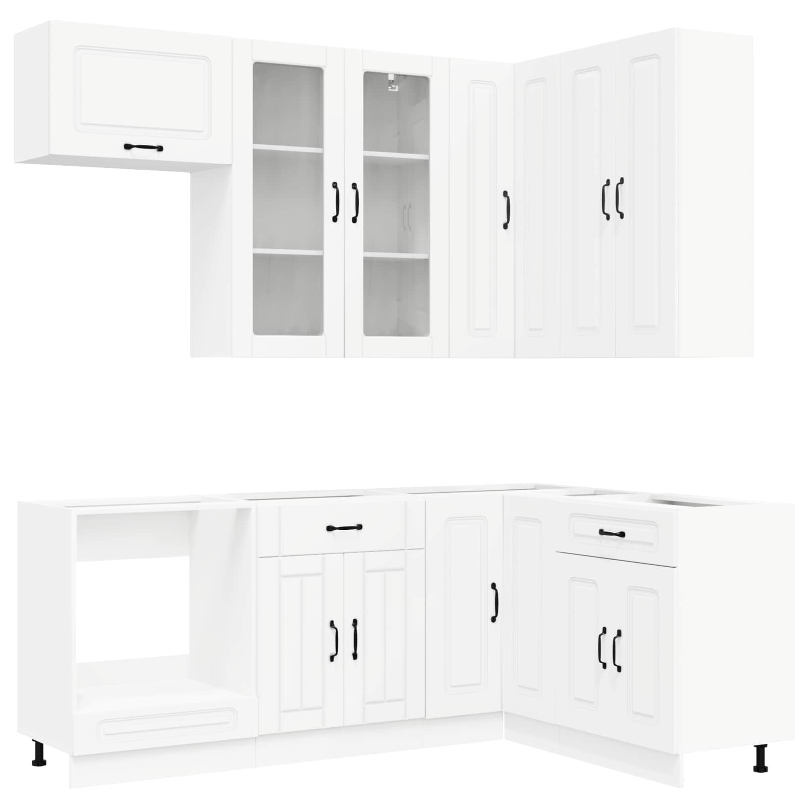 Virtuvės vienetas KALMAR 8 pcs Balta Apdirbta mediena