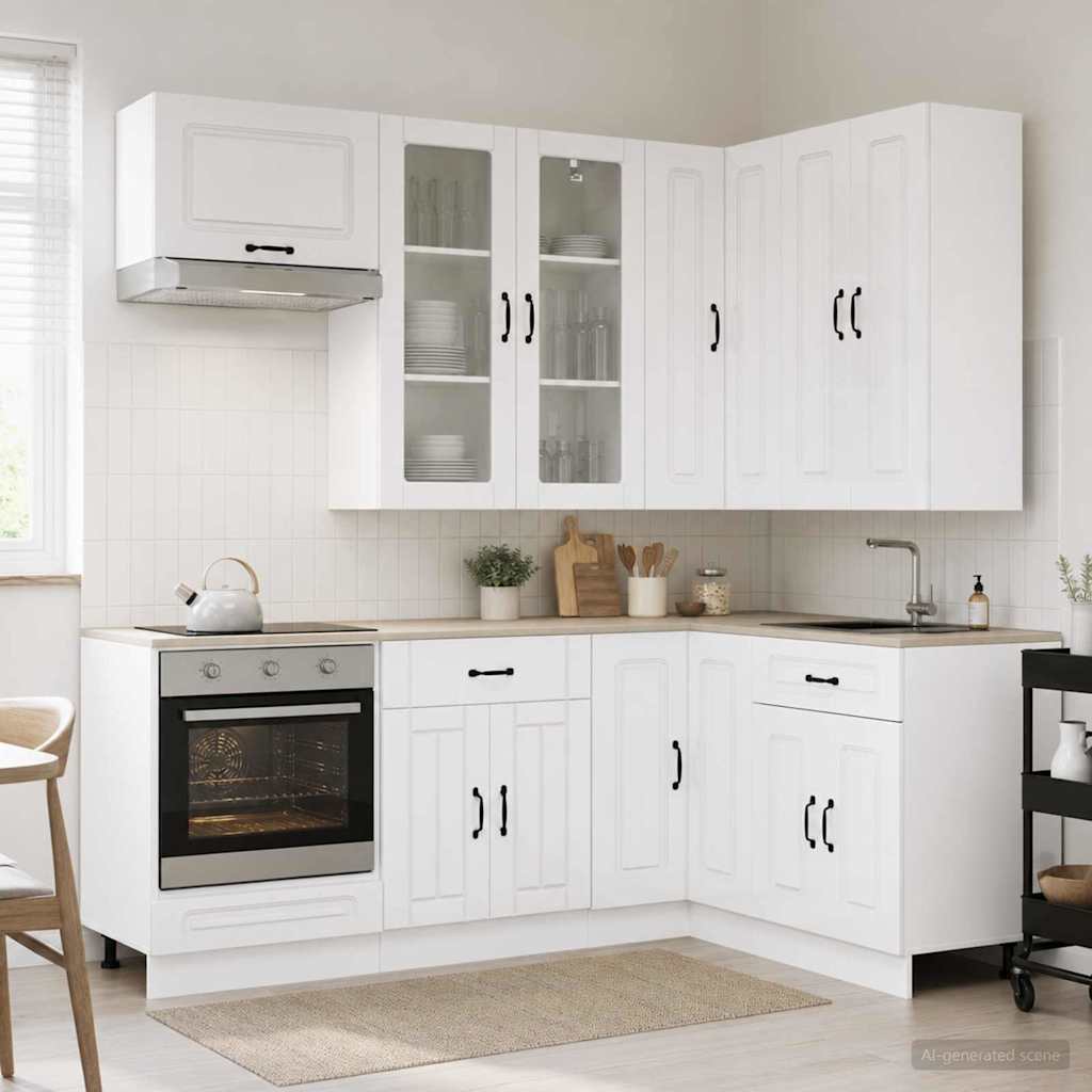 Virtuvės vienetas KALMAR 8 pcs Itin blizgi balta