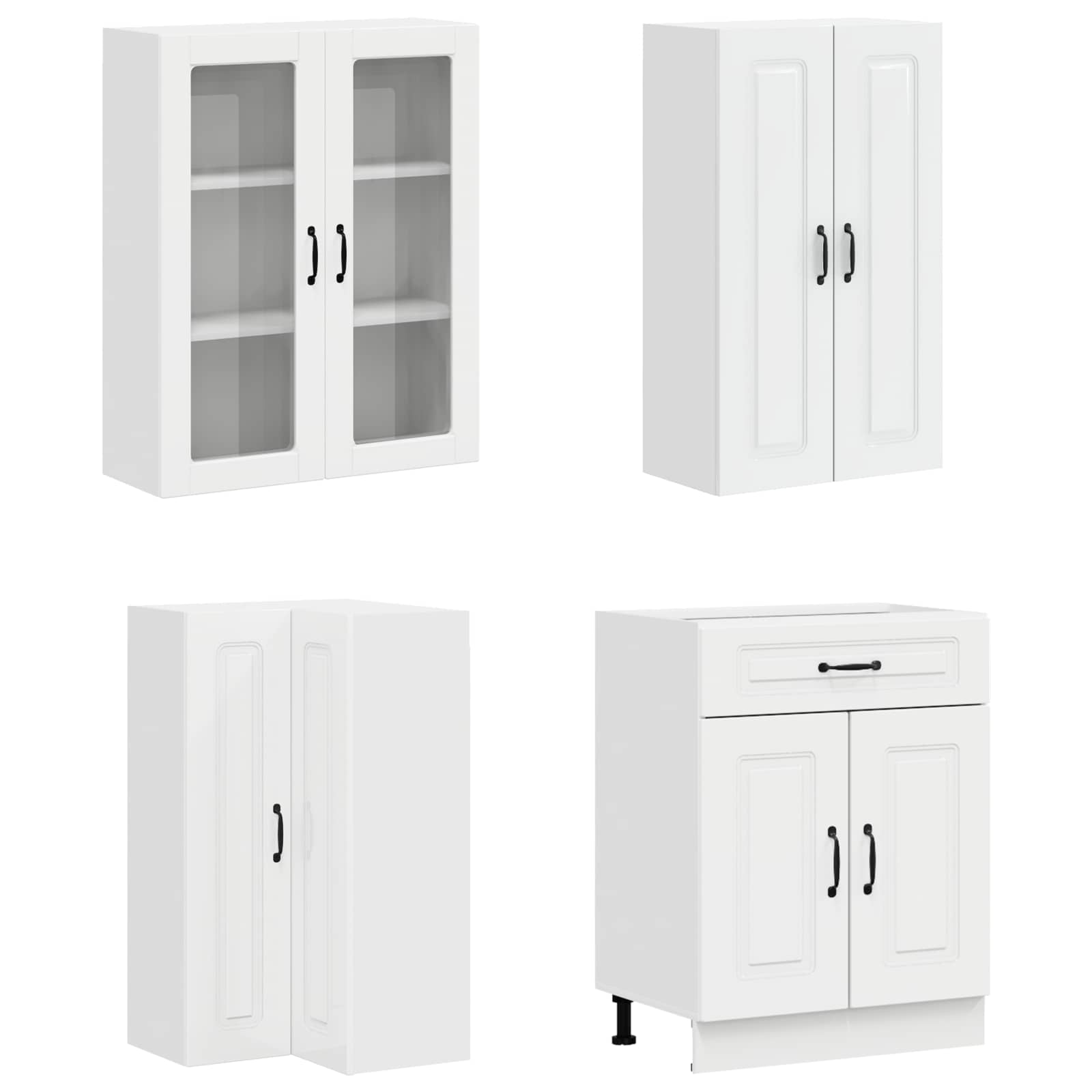 Virtuvės vienetas KALMAR 8 pcs Itin blizgi balta