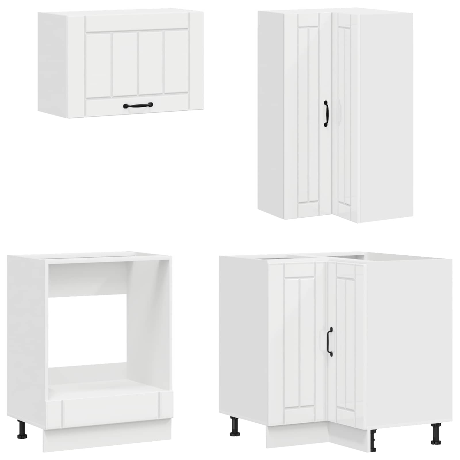 Virtuvės vienetas LUCCA 8 pcs Itin blizgi balta
