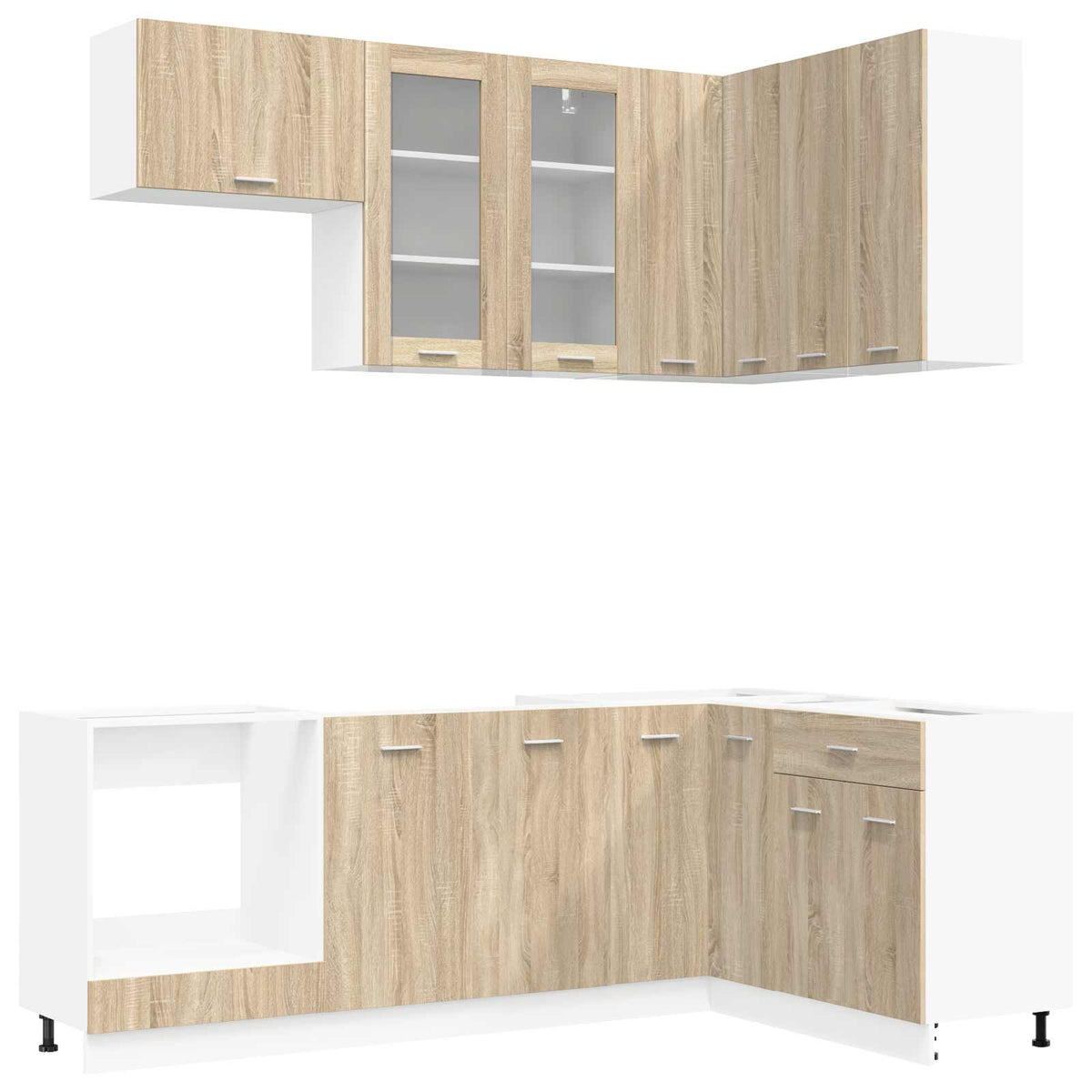 Virtuvės vienetas LYON 8 pcs Sonoma ąžuolas Apdirbta mediena