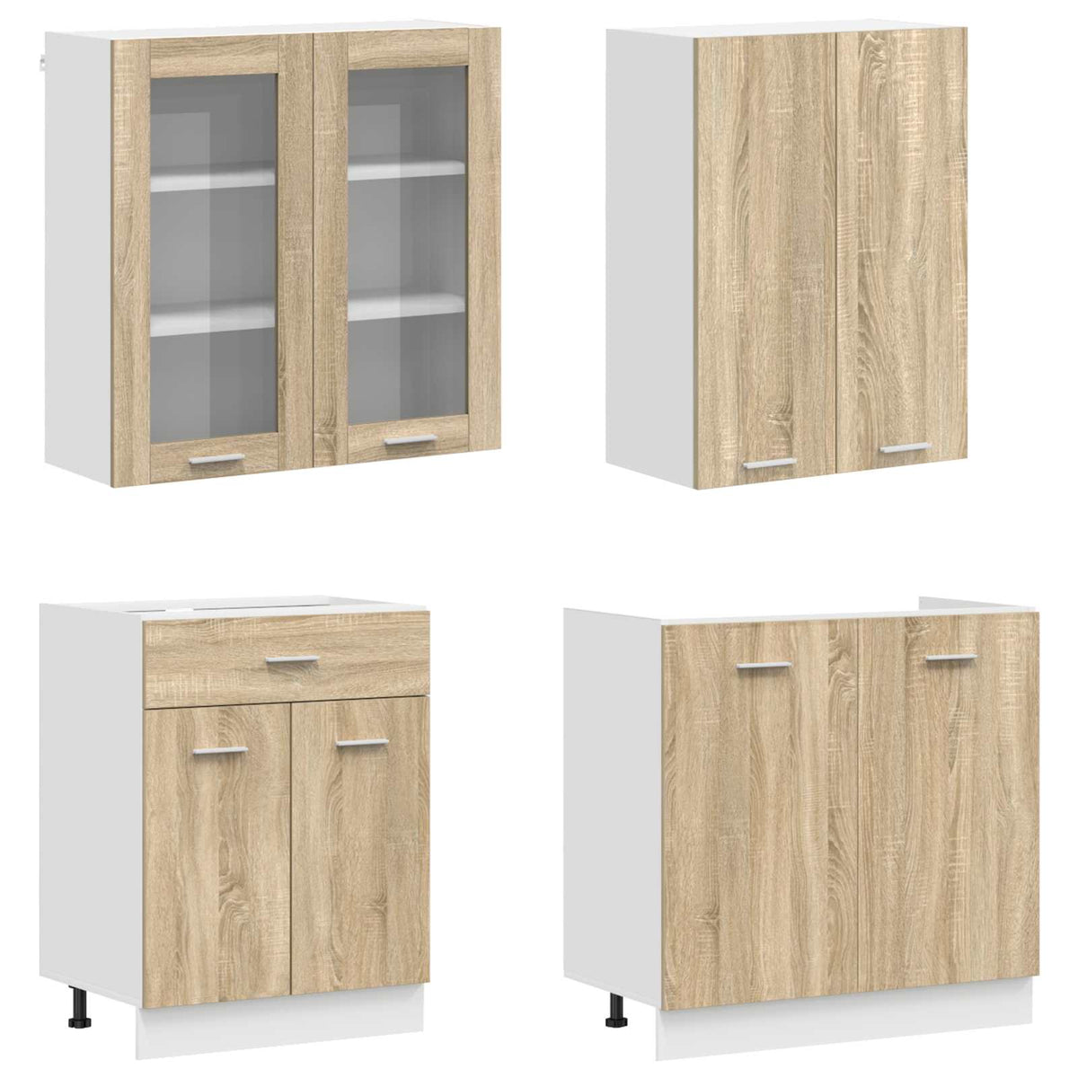 Virtuvės vienetas LYON 8 pcs Sonoma ąžuolas Apdirbta mediena