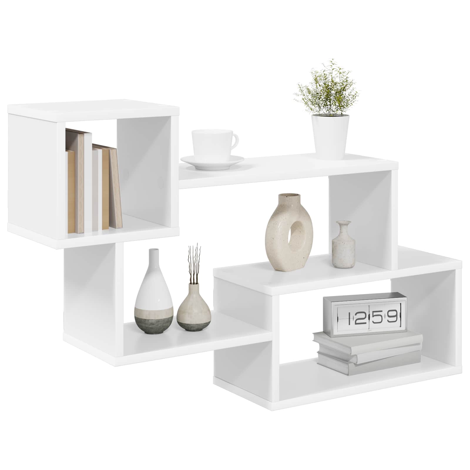 Plūduriuojanti lentyna Sieninis Balta 87 x 20 x 55 cm