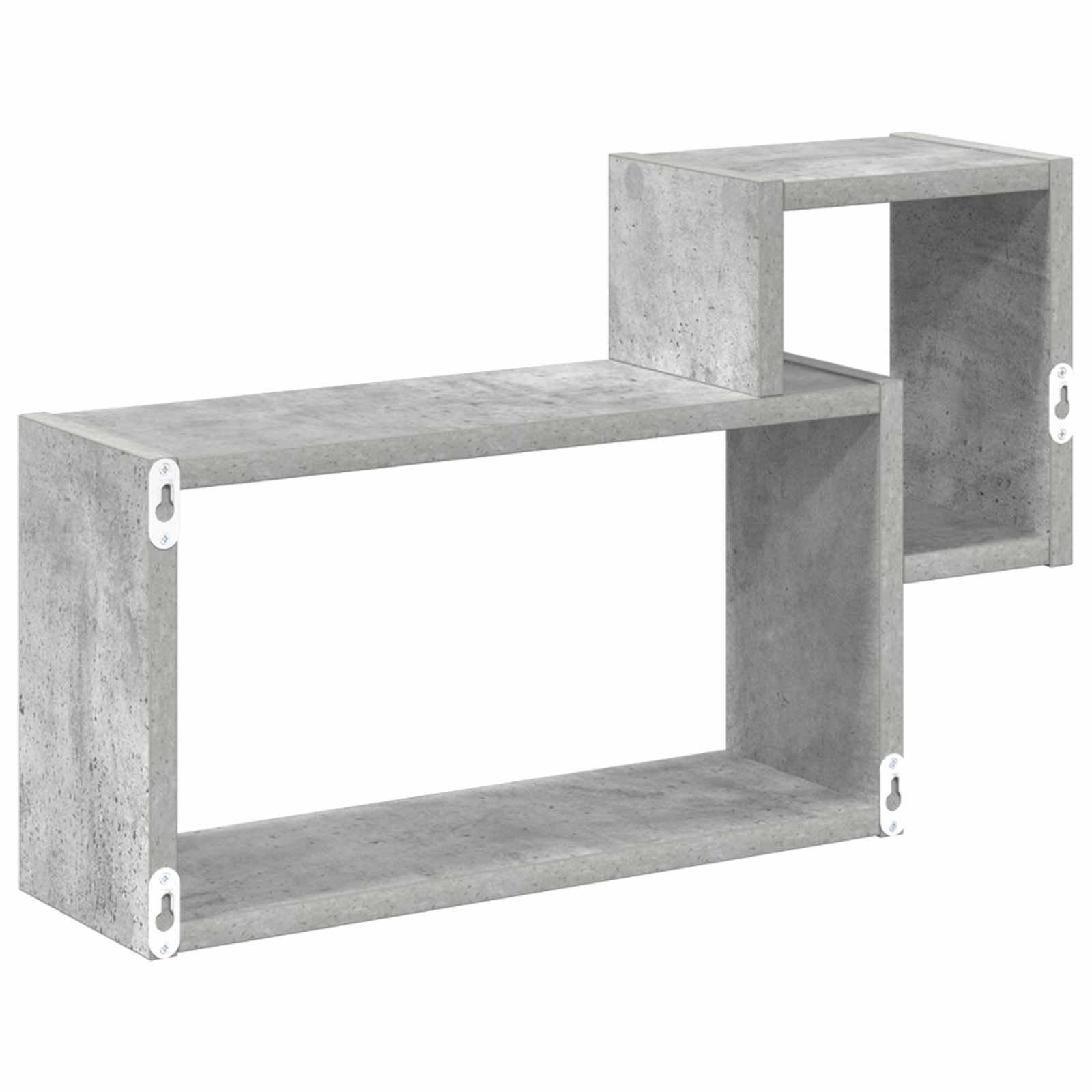 Sieninė lentyna Sieninis Pilka 55 x 15 x 35 cm Apdirbta mediena