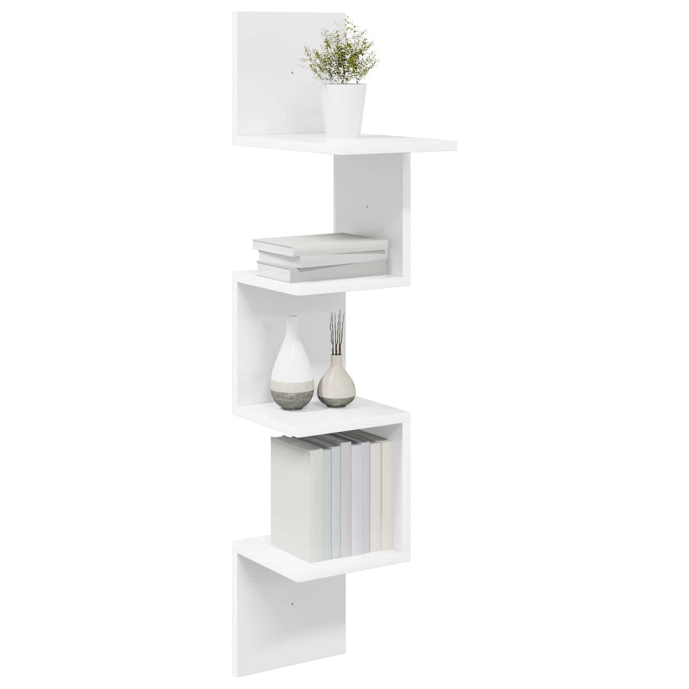 Sieninė lentyna Sieninis Balta 32 x 21 x 107 cm