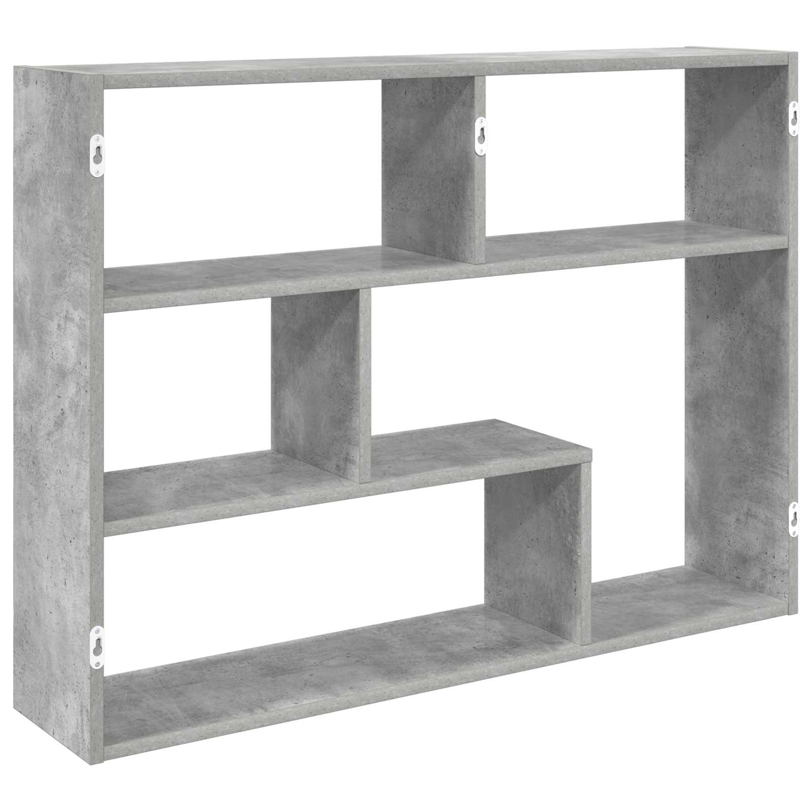 Sieninė lentyna Sieninis Pilka 95 x 20 x 69,5 cm