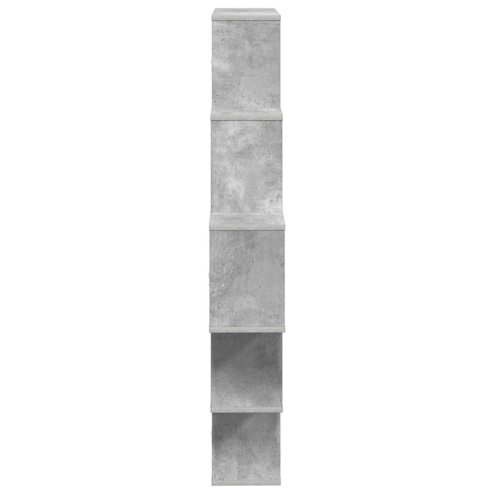 Sieninė lentyna Betono pilka 120 x 20 x 136 cm Apdirbta mediena