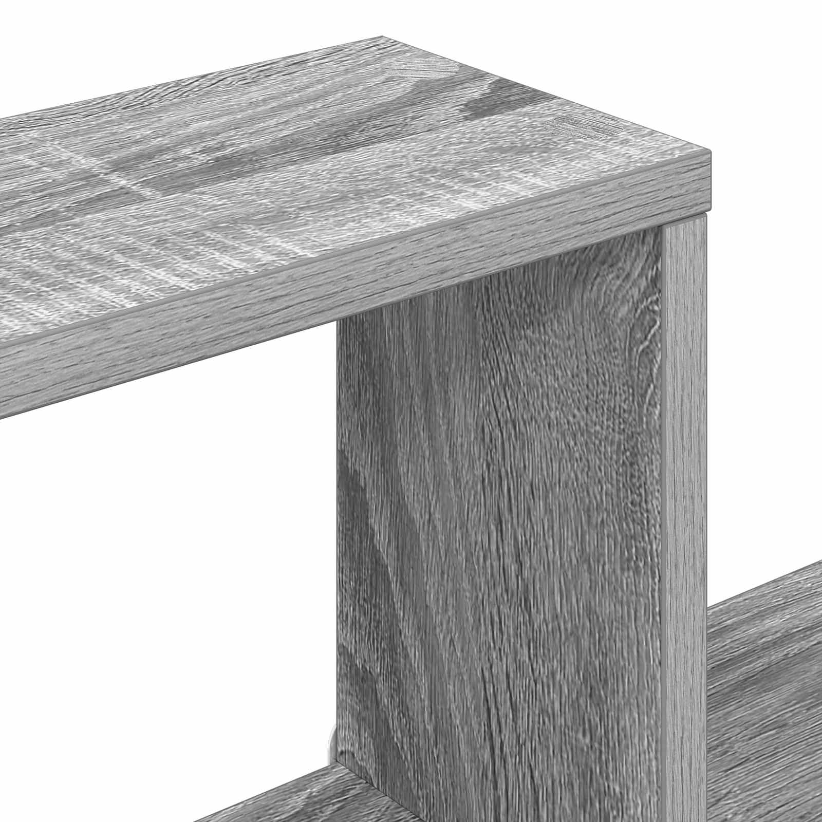 Sieninė lentyna Pilka Sonoma 120 x 20 x 136 cm Apdirbta mediena