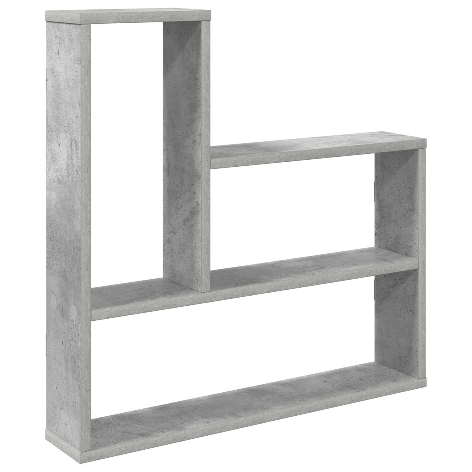 Sieninė lentyna Betono pilka 60 x 11 x 60 cm Apdirbta mediena
