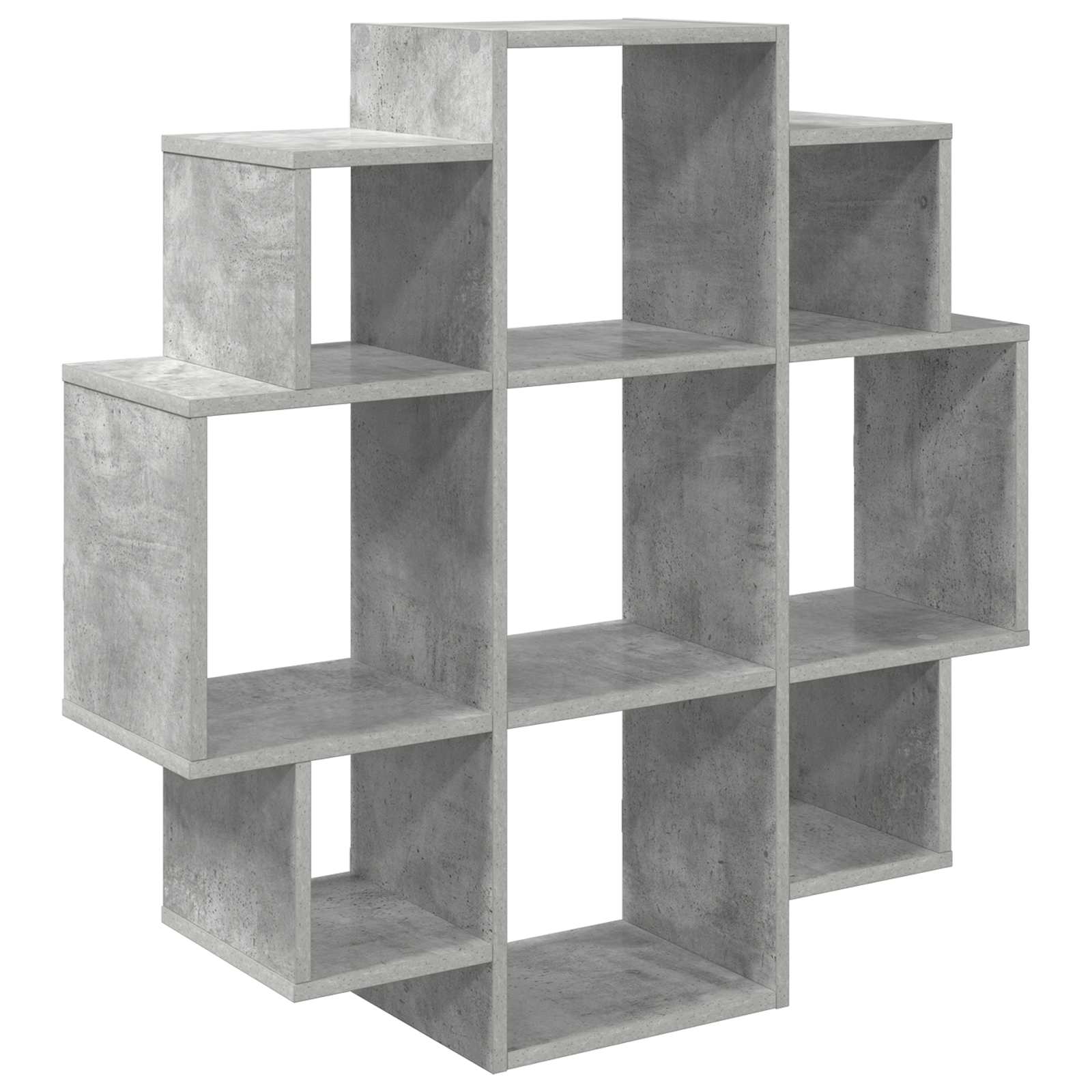 Sieninė lentyna Betono pilka 90 x 25 x 90 cm Apdirbta mediena