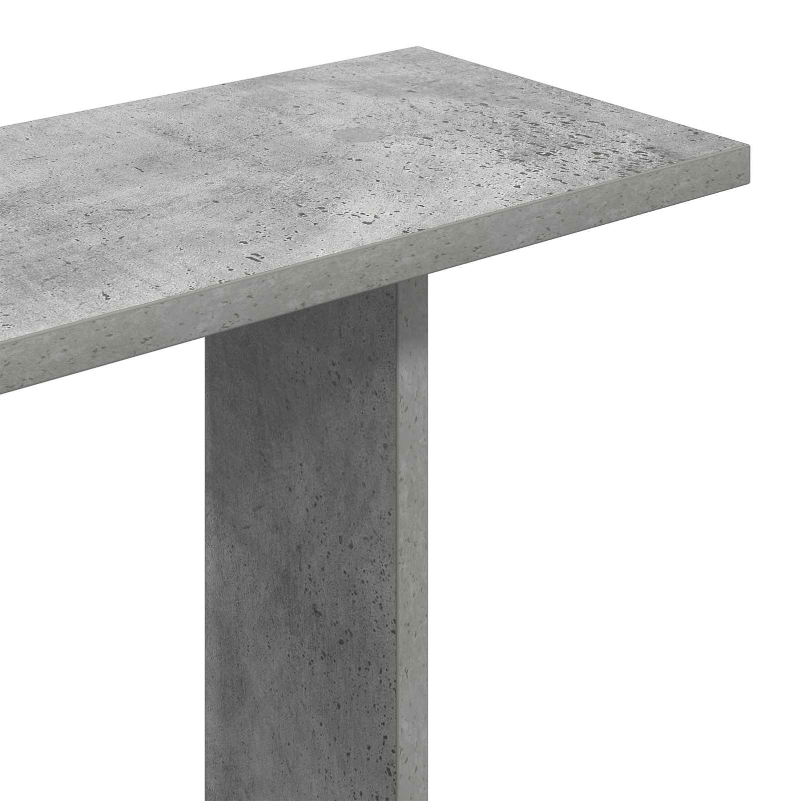 Sieninė lentyna Betono pilka 61 x 15 x 102 cm Apdirbta mediena