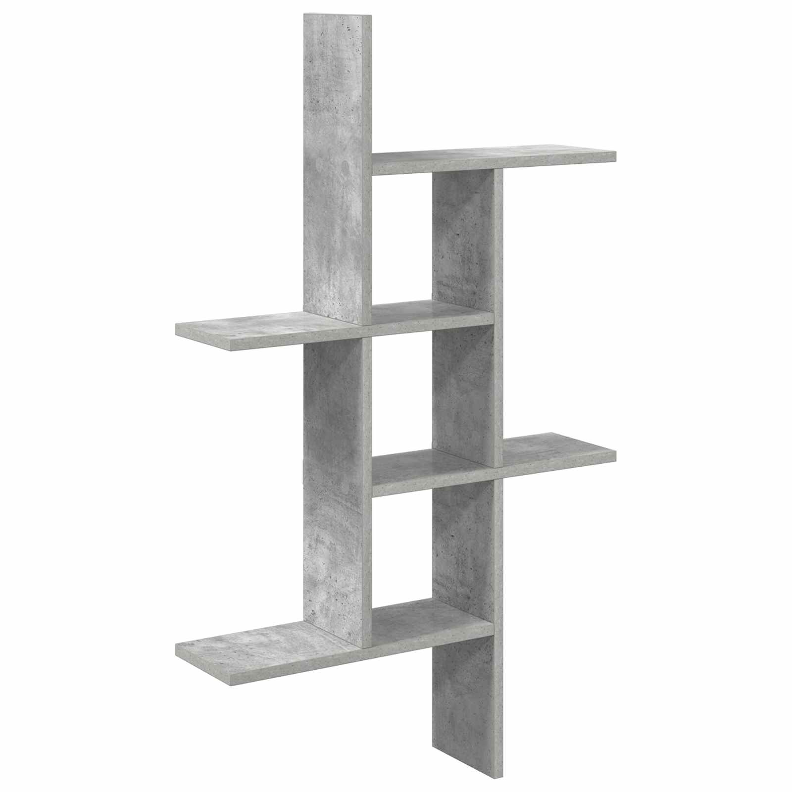 Sieninė lentyna Betono pilka 61 x 15 x 102 cm Apdirbta mediena