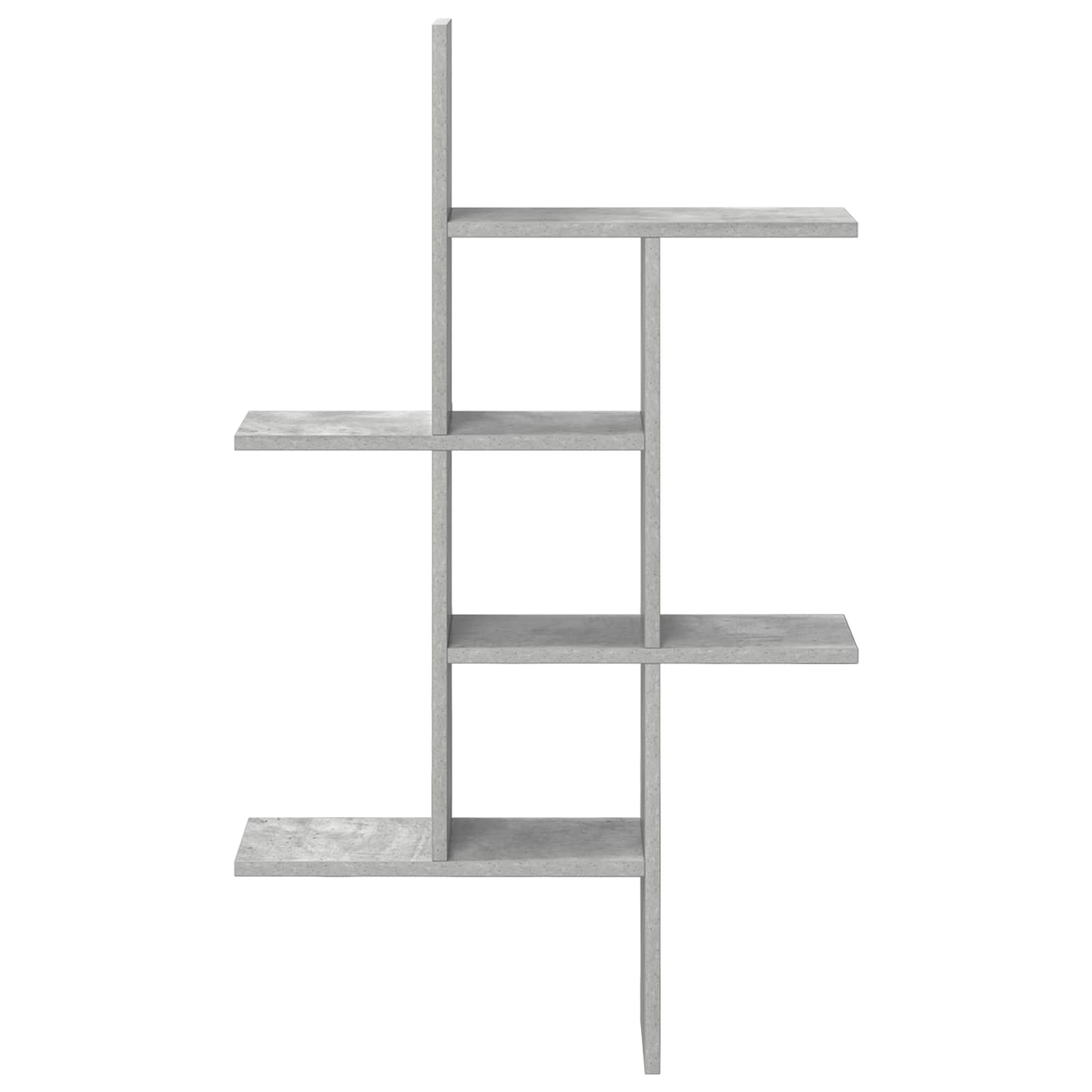 Sieninė lentyna Betono pilka 61 x 15 x 102 cm Apdirbta mediena