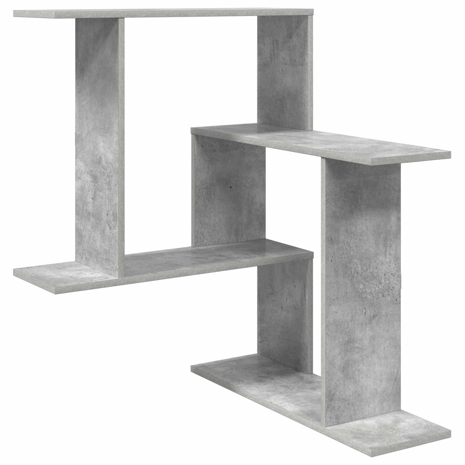 Sieninė lentyna Betono pilka 67 x 67 x 87 cm Apdirbta mediena