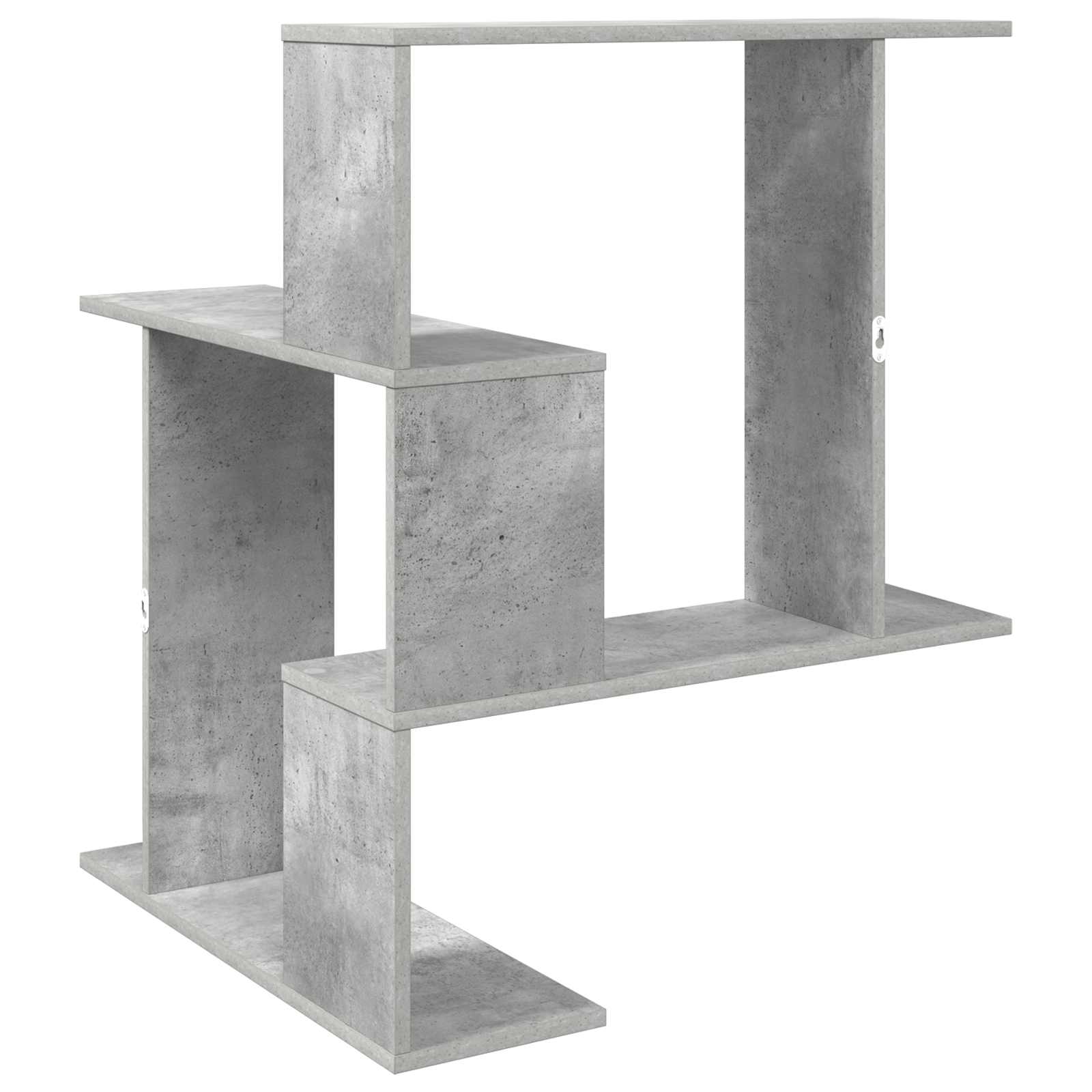 Sieninė lentyna Betono pilka 67 x 67 x 87 cm Apdirbta mediena