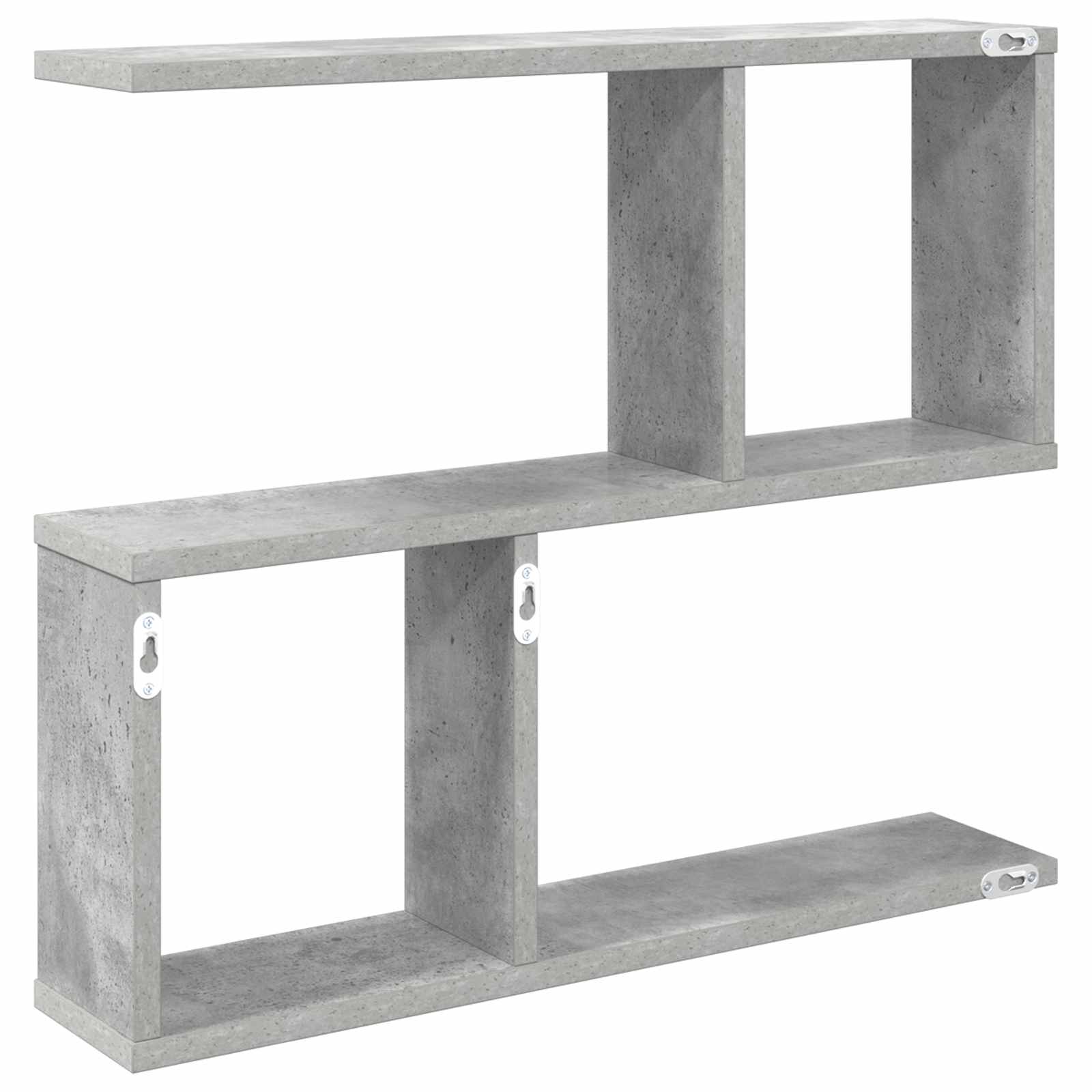 Sieninė lentyna Betono pilka 60 x 12 x 50,5 cm Apdirbta mediena