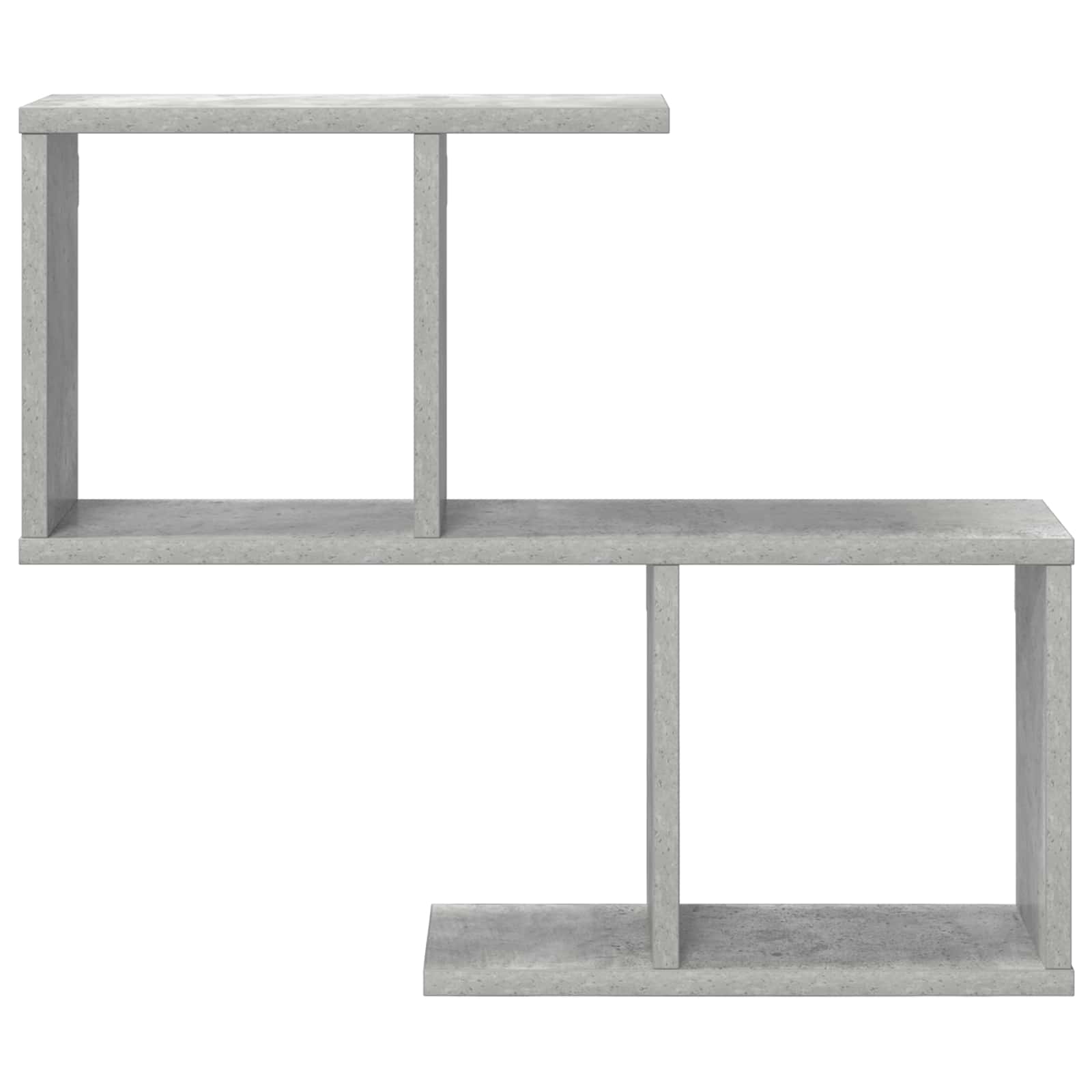 Sieninė lentyna Betono pilka 60 x 12 x 50,5 cm Apdirbta mediena