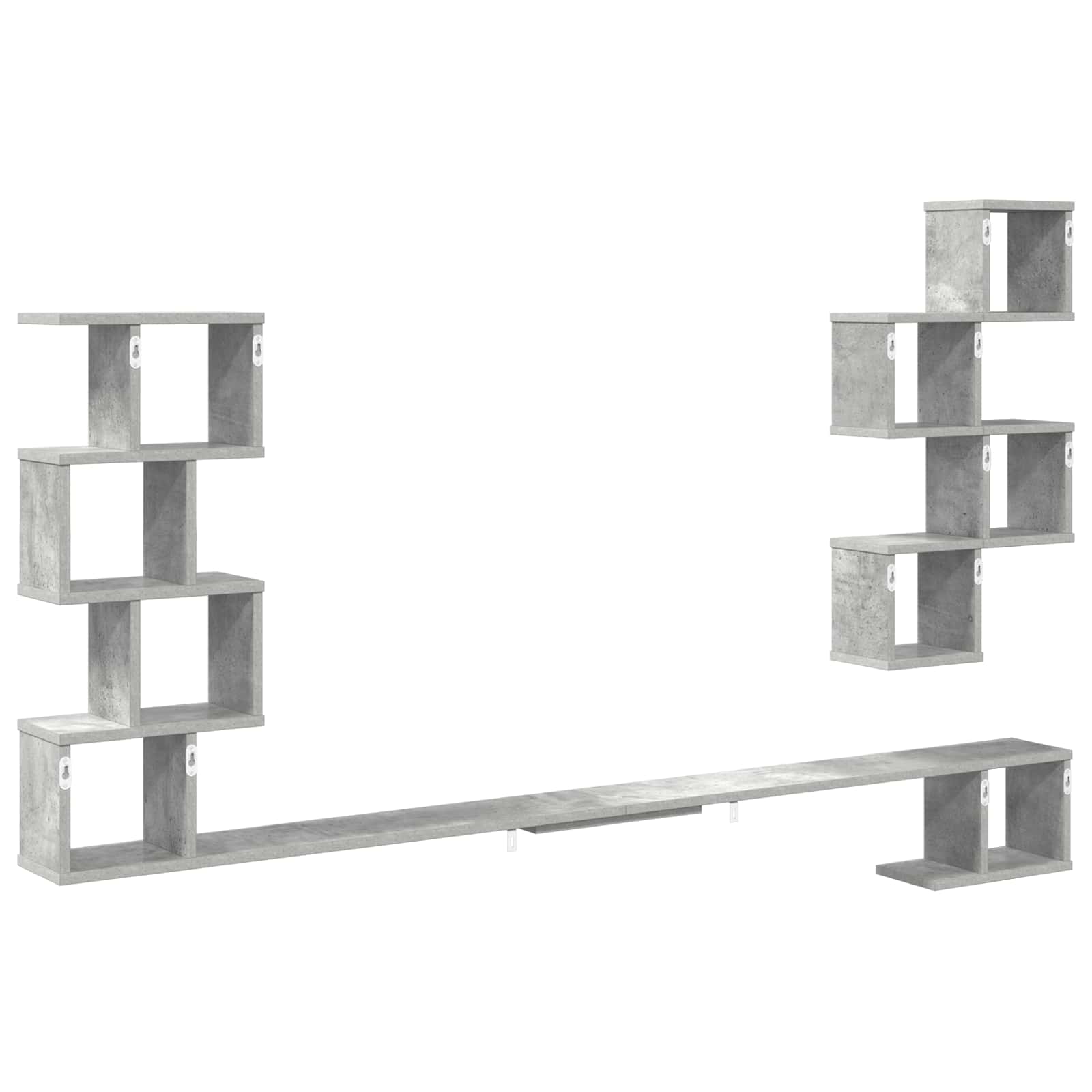 Sieninis televizoriaus stovas Betono pilka 200 x 15 x 94 cm