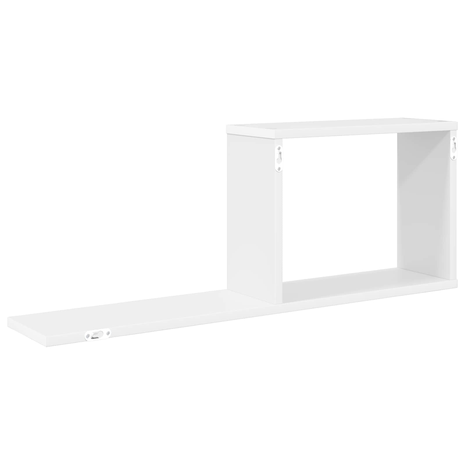 Plaukiojančios lentynos Balta 80 x 15 x 30 cm Apdirbta mediena