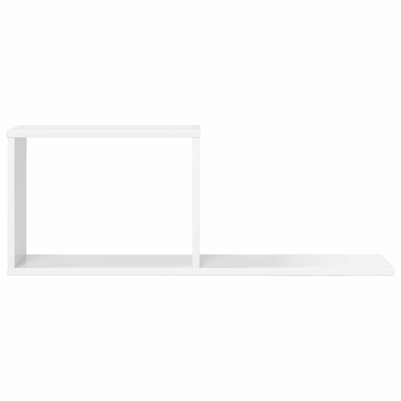 Plaukiojančios lentynos 2 pcs Balta 80 x 15 x 30 cm