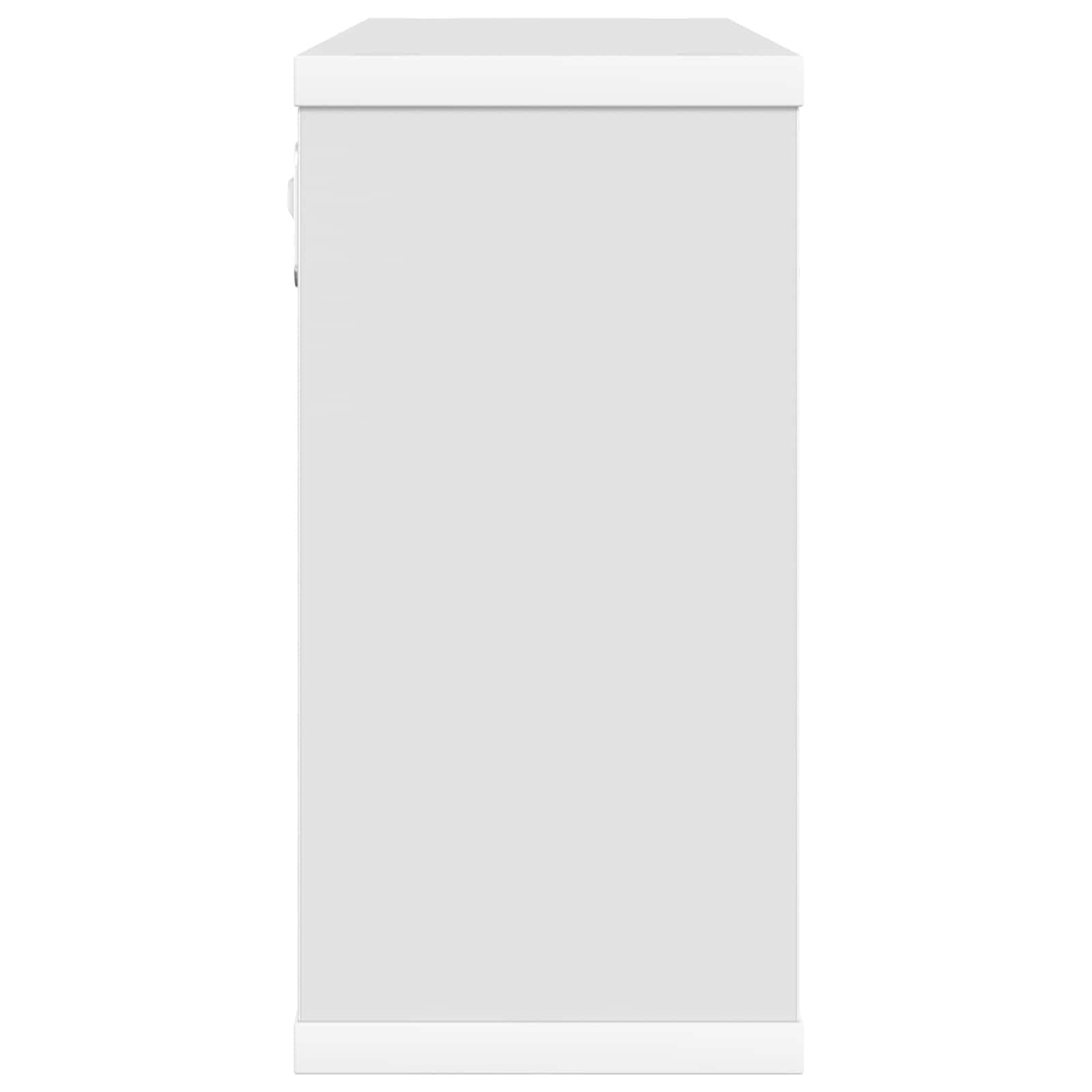 Plaukiojančios lentynos 2 pcs Balta 80 x 15 x 30 cm