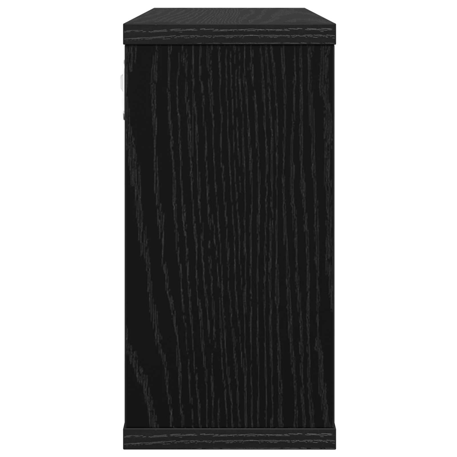Plaukiojančios lentynos 2 pcs Juodojo ąžuolo 80 x 15 x 30 cm