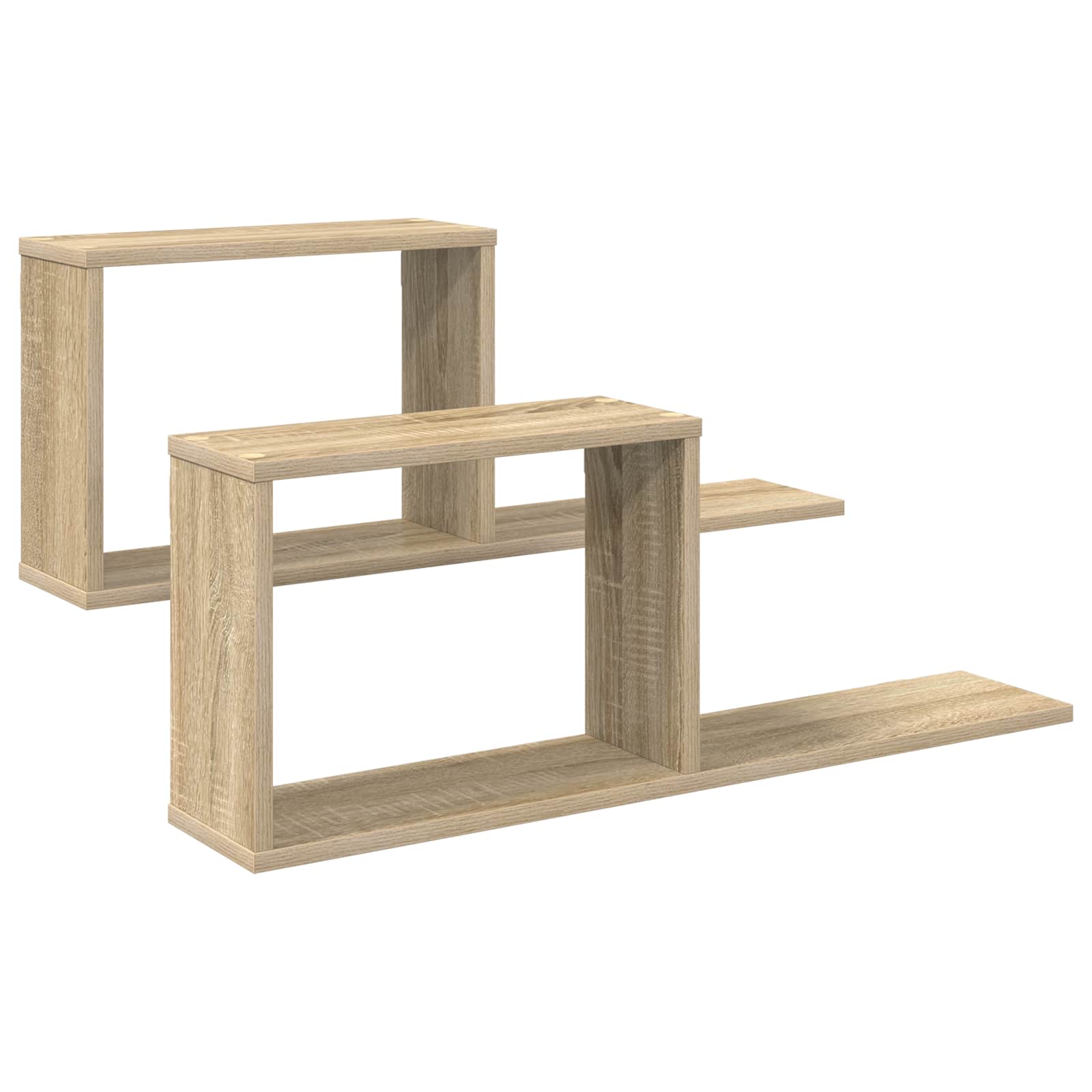 Plaukiojančios lentynos 2 pcs Sonoma ąžuolas 80 x 15 x 30 cm