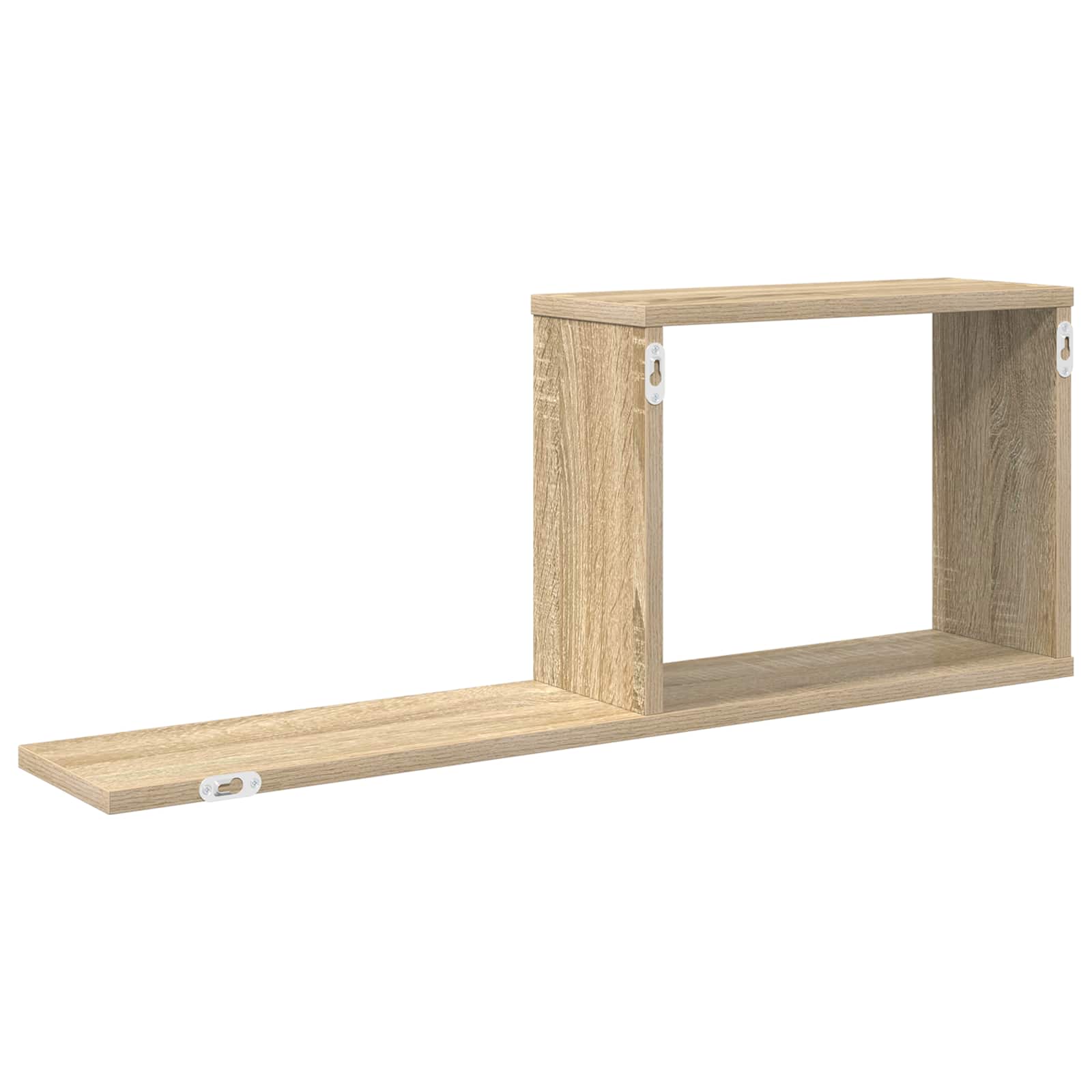 Plaukiojančios lentynos 2 pcs Sonoma ąžuolas 80 x 15 x 30 cm