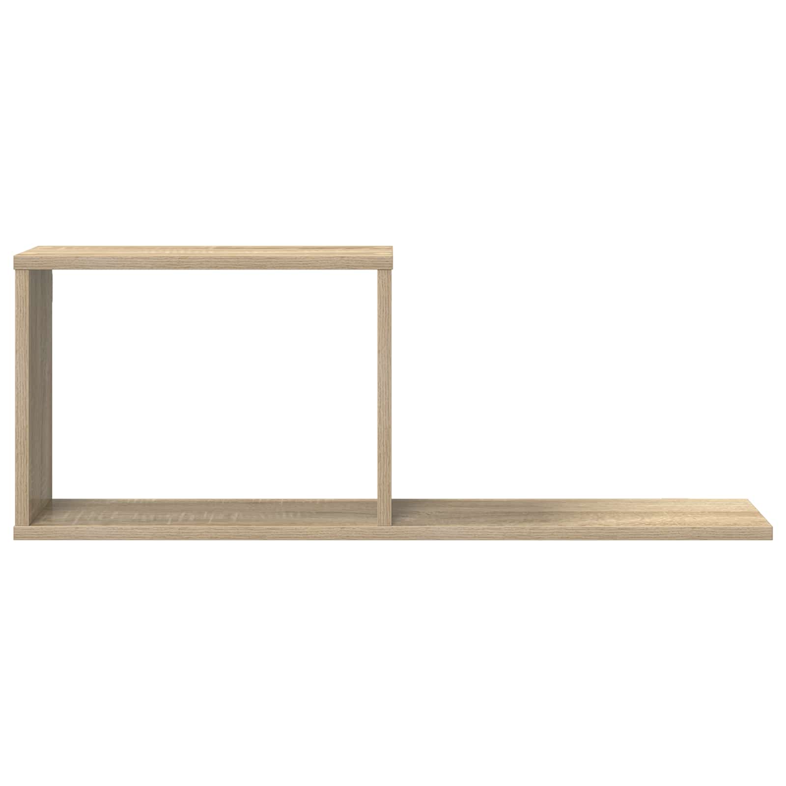 Plaukiojančios lentynos 2 pcs Sonoma ąžuolas 80 x 15 x 30 cm