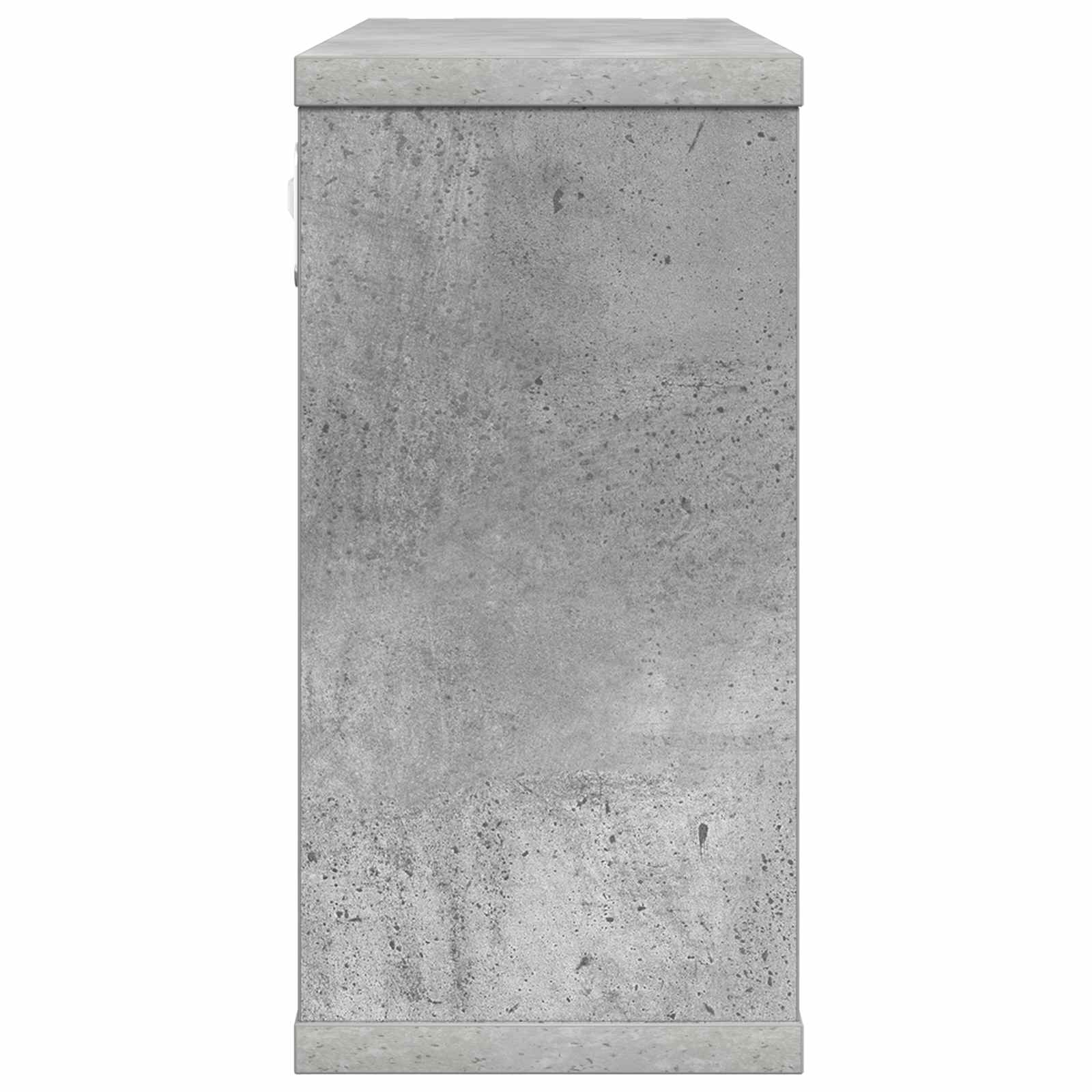 Plaukiojančios lentynos Betono pilka 80 x 15 x 30 cm