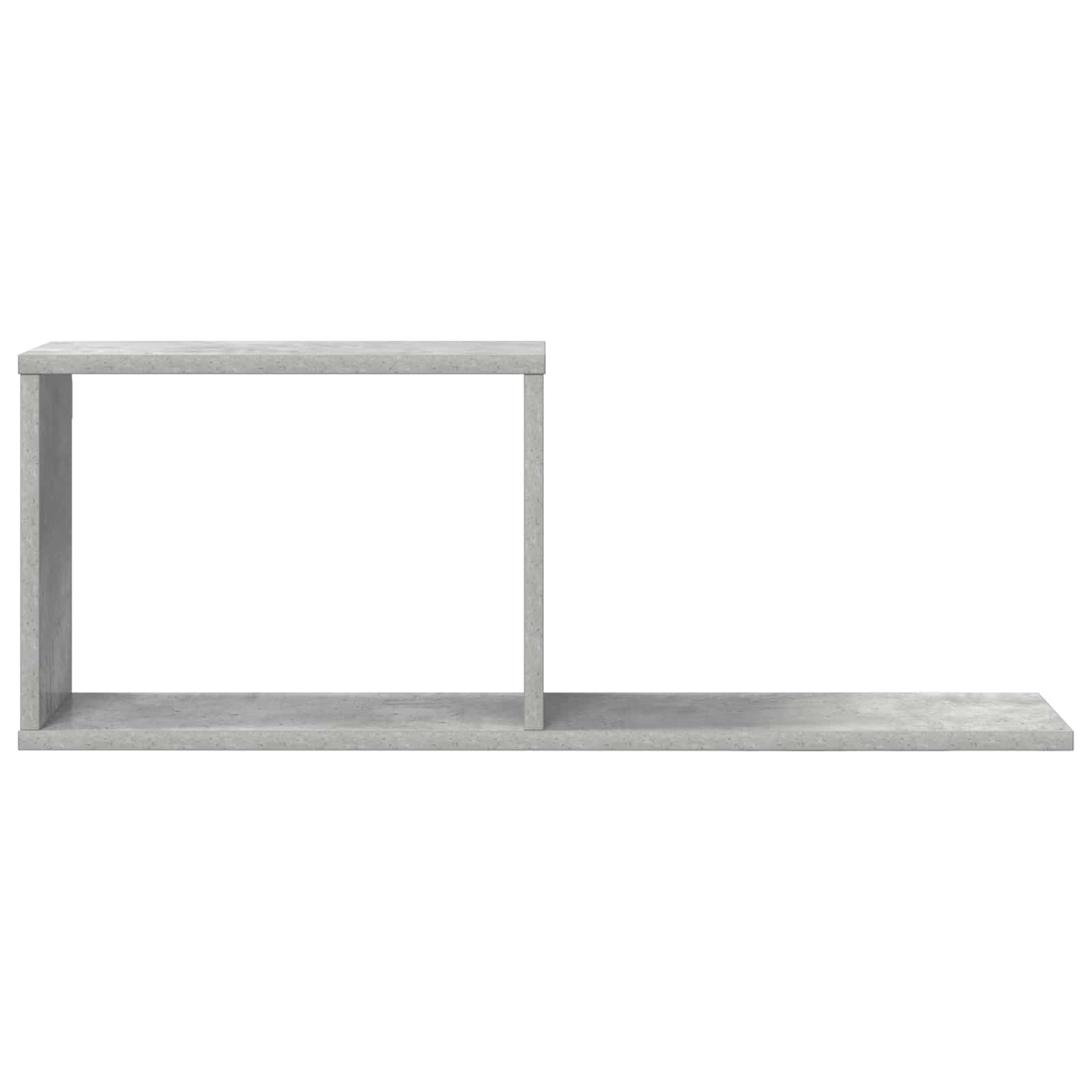 Plaukiojančios lentynos 2 pcs Betono pilka 80 x 15 x 30 cm
