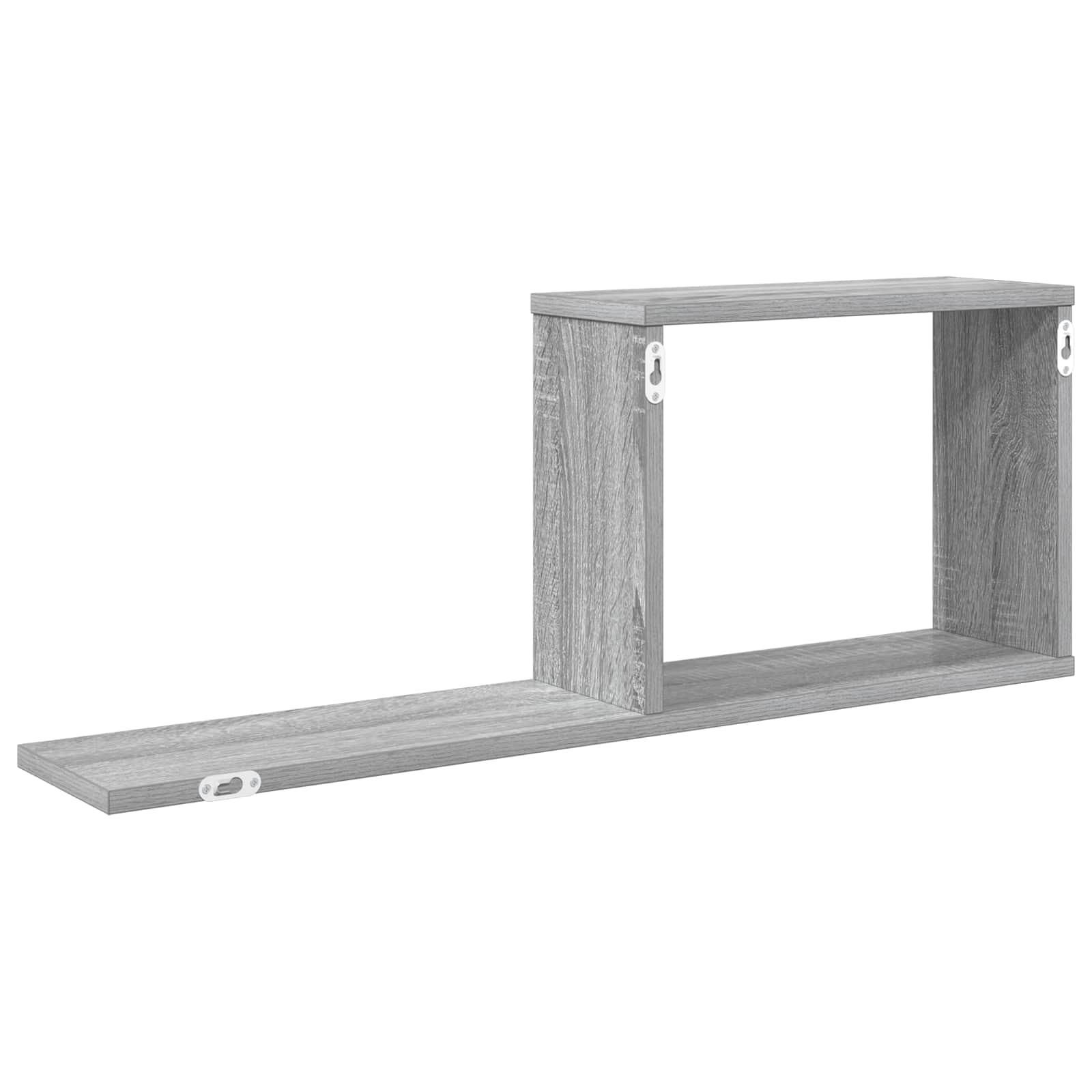 Plaukiojančios lentynos 2 pcs Pilka Sonoma 80 x 15 x 30 cm