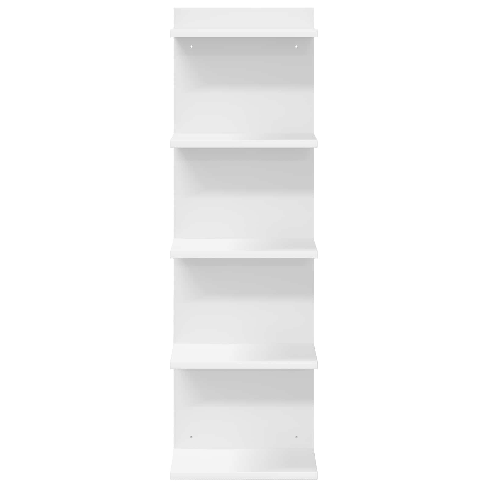 Sieninė lentyna 2 pcs Balta 30 x 15 x 100 cm Apdirbta mediena