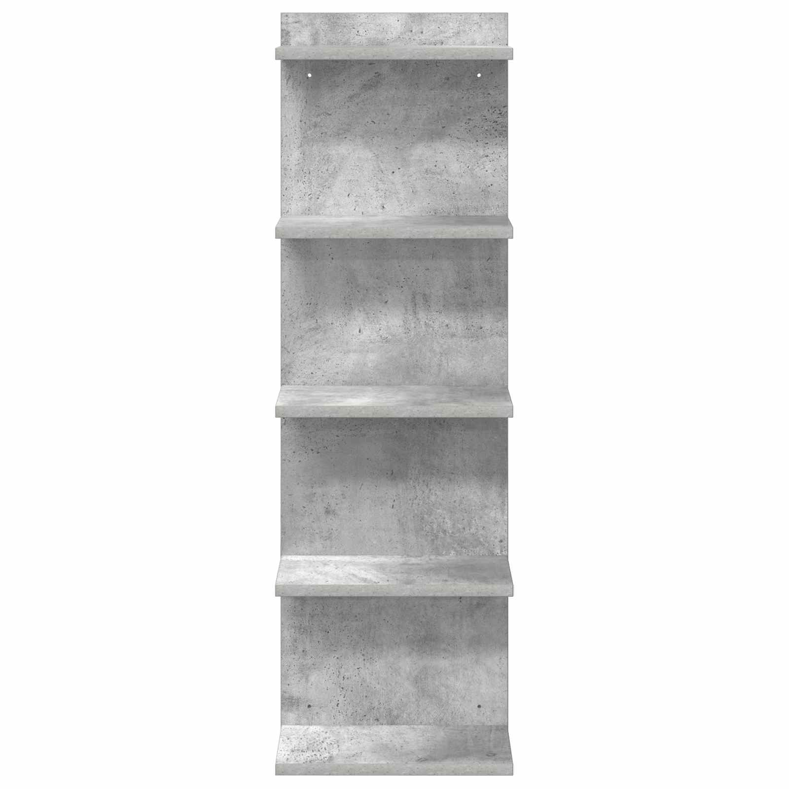 Sieninė lentyna Betono pilka 30 x 15 x 100 cm Apdirbta mediena