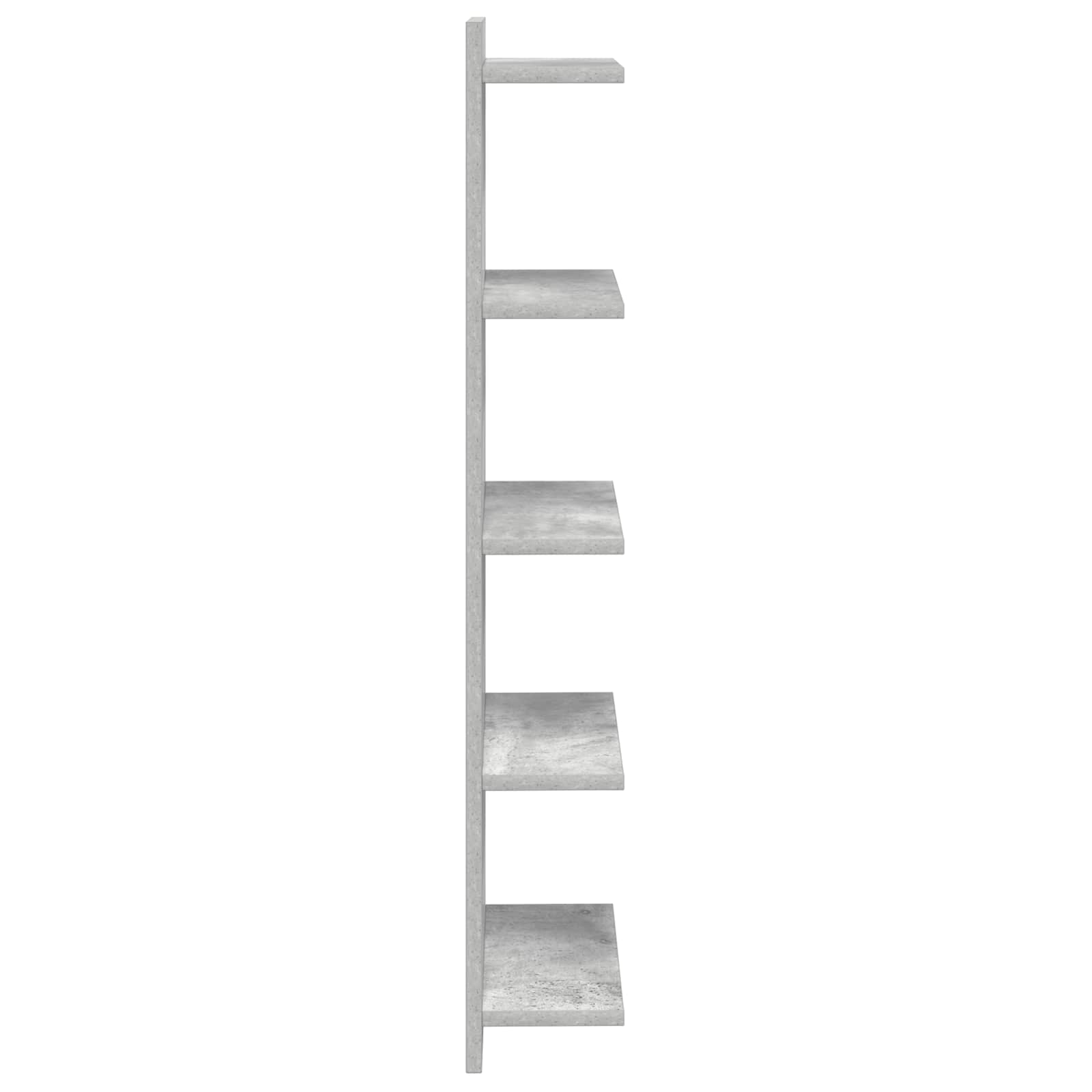 Sieninė lentyna Betono pilka 30 x 15 x 100 cm Apdirbta mediena
