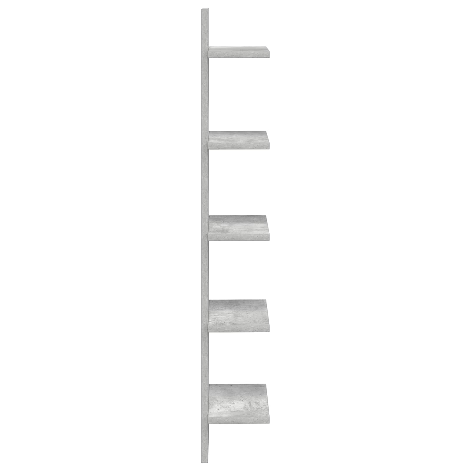 Sieninė lentyna 2 pcs Betono pilka 22 x 15 x 100 cm