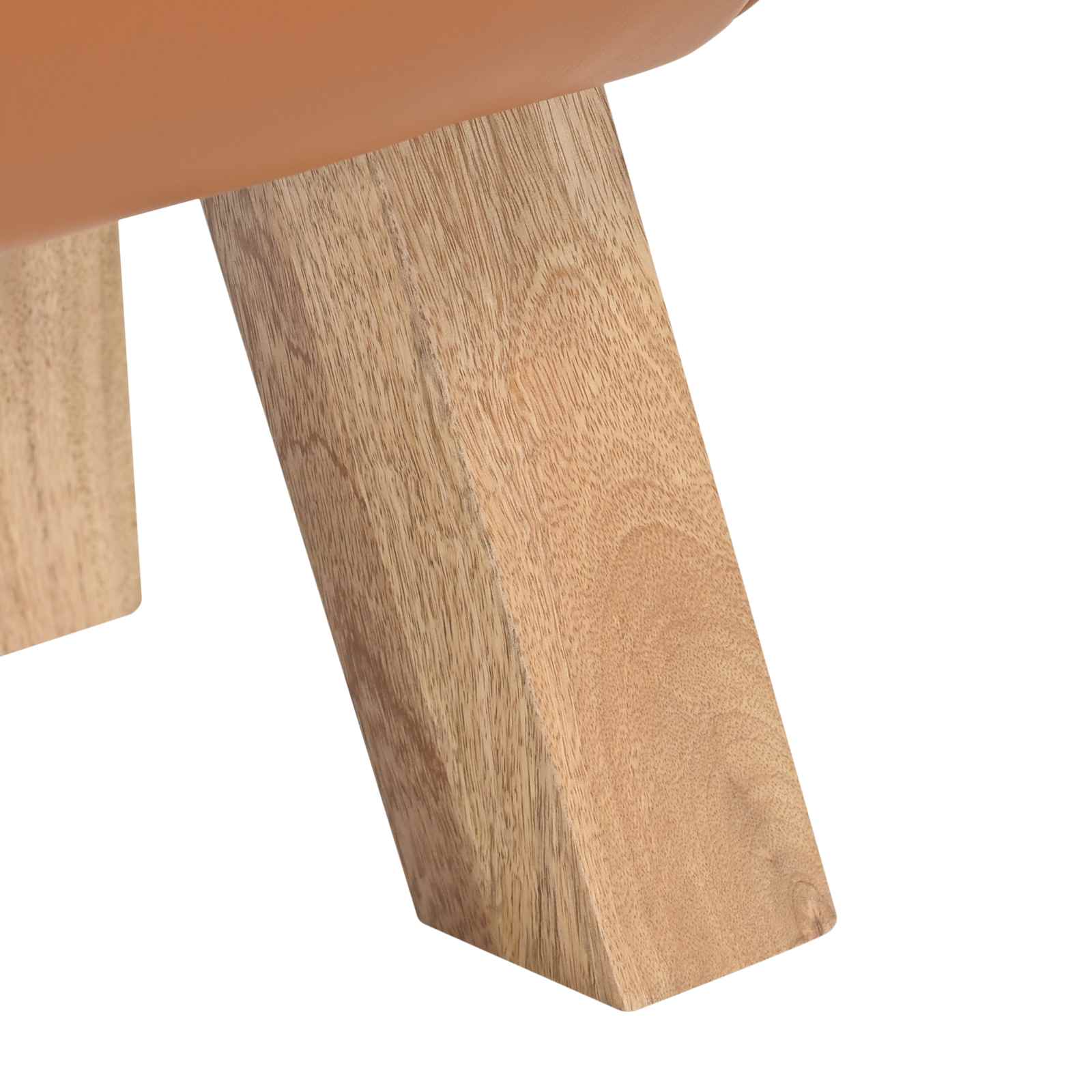 suoliukas 110 x 30 x 45 cm Tikra oda Ruda