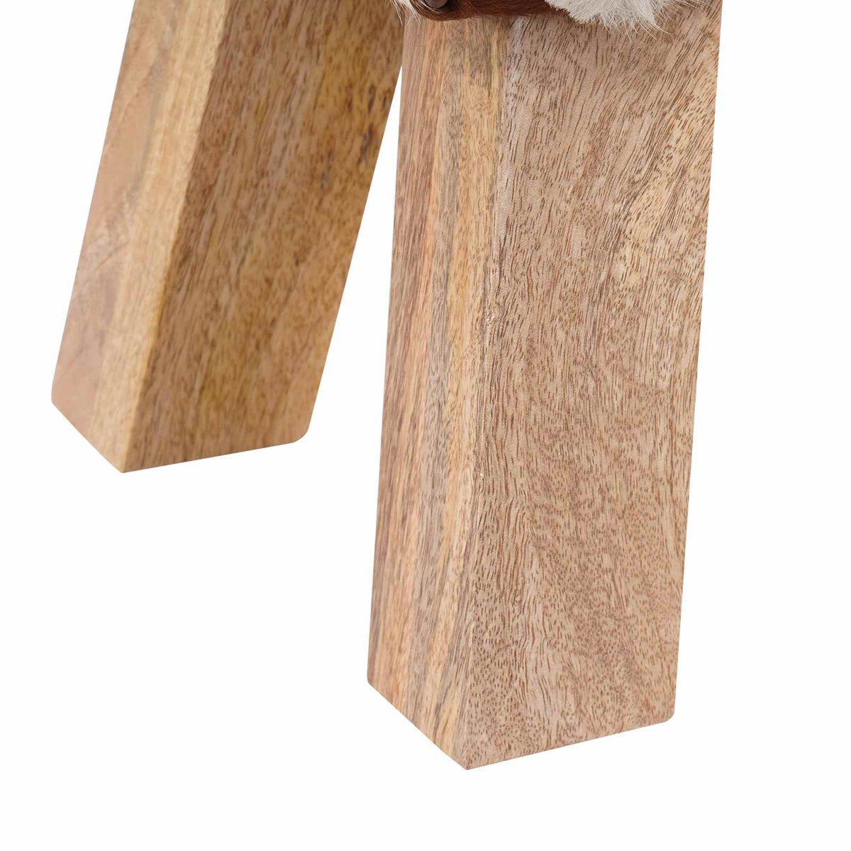 suoliukas 110 x 30 x 45 cm Tikra oda Rudas skiautinys
