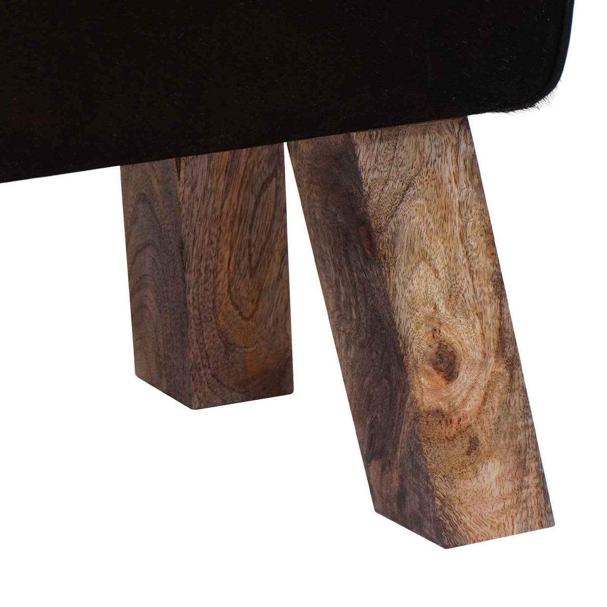 suoliukas 110 x 30 x 45 cm Tikra oda Juoda ir Balta