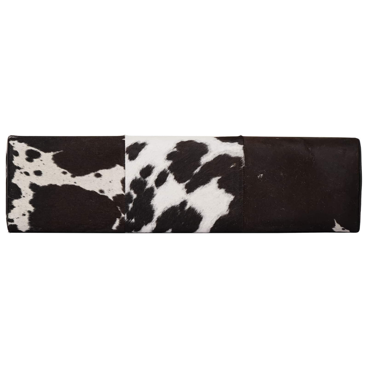 suoliukas 110 x 30 x 45 cm Tikra oda Juoda ir Balta