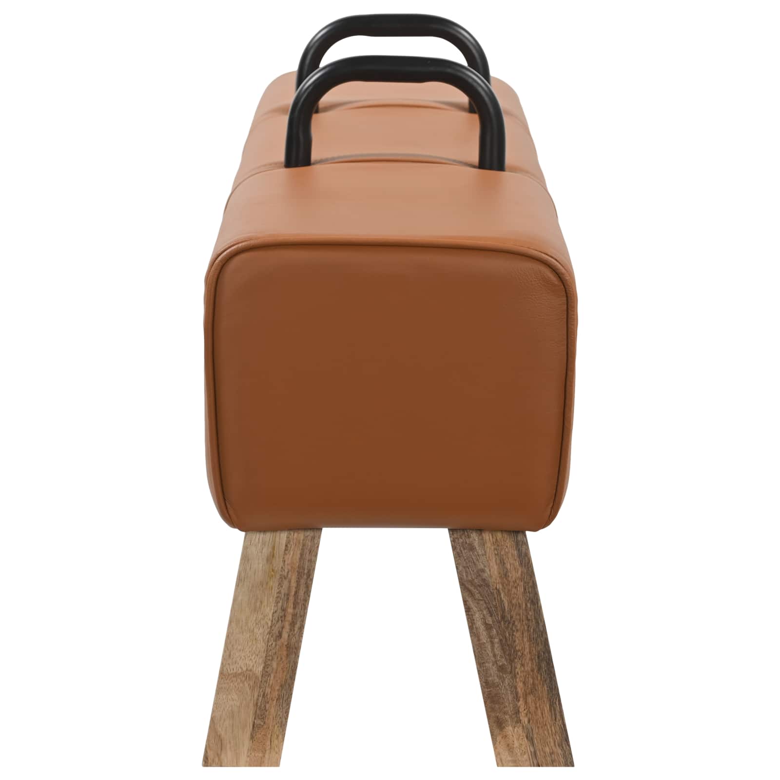 suoliukas Ruda 110 x 30 x 45 cm Tikra oda
