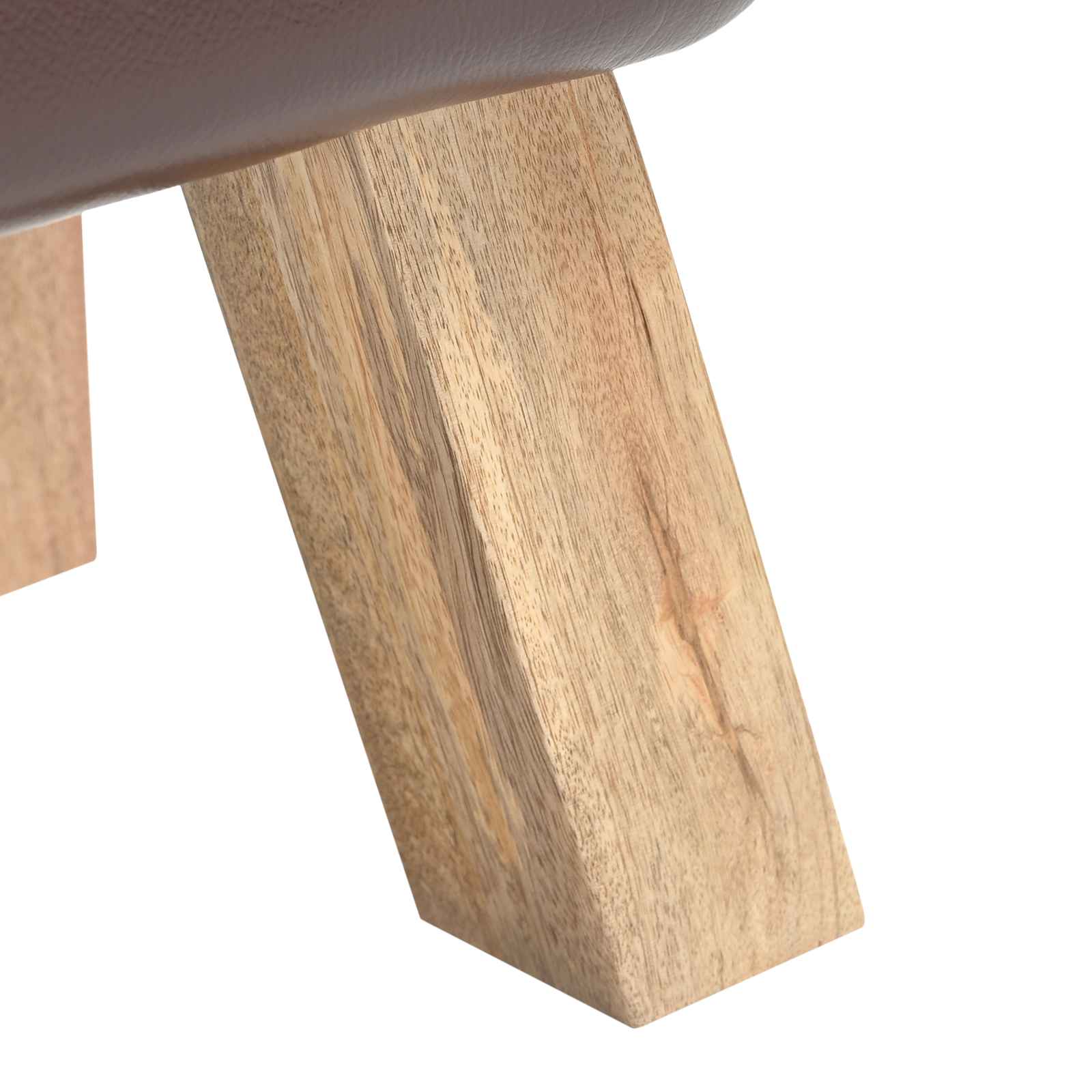 suoliukas Tamsiai rudas 110 x 30 x 45 cm Tikra oda