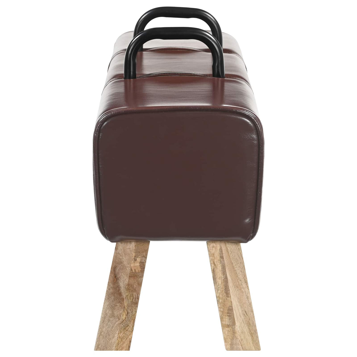 suoliukas Tamsiai rudas 110 x 30 x 45 cm Tikra oda