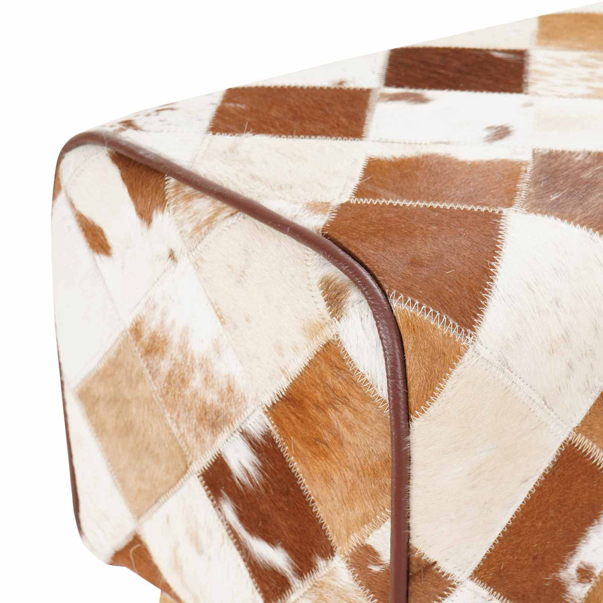 Baro kėdė 2 vnt. Rudas skiautinys 44 x 33 x 74 cm Tikra oda