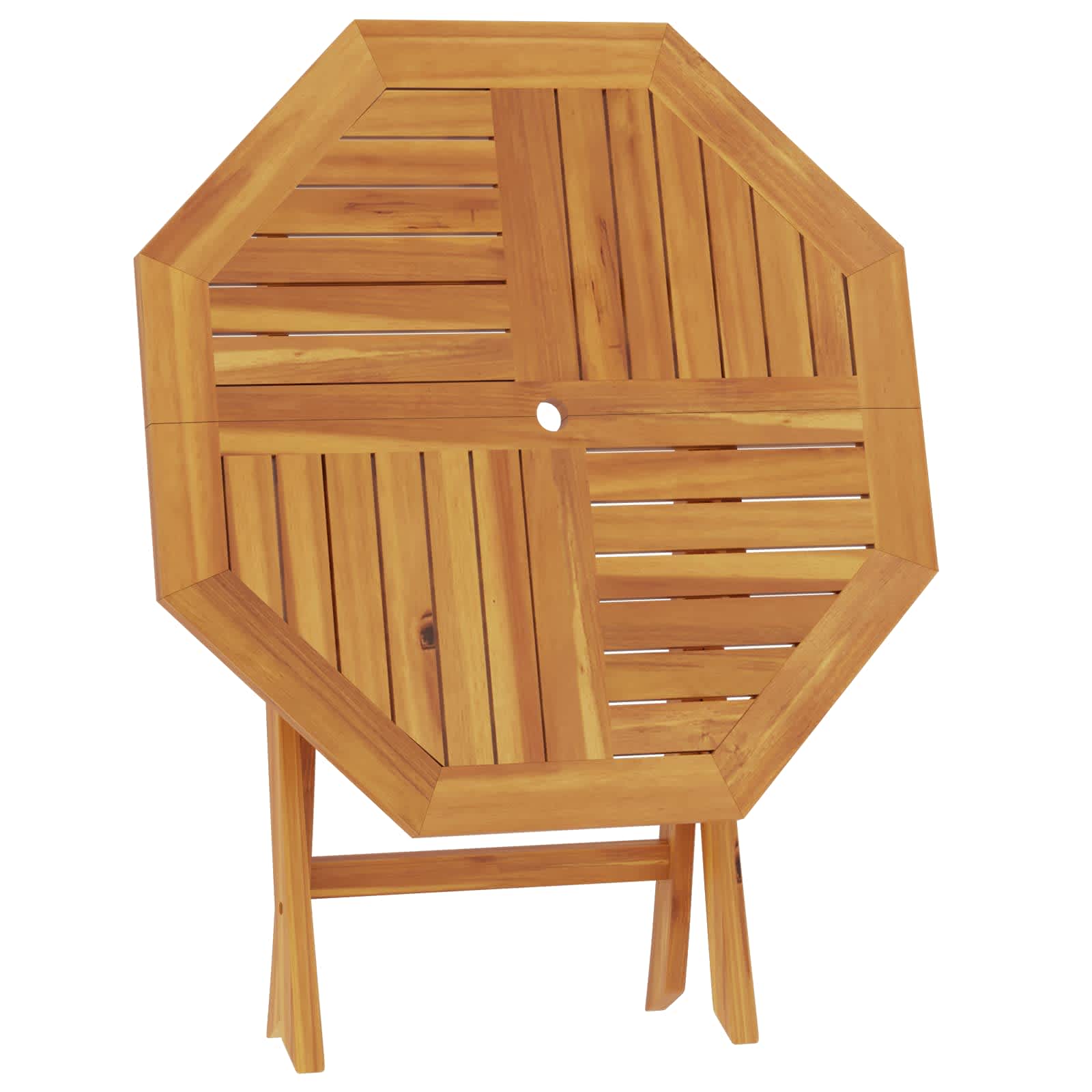 Sulankstomas sodo stalas Natūrali 90 x 90 x 75 cm