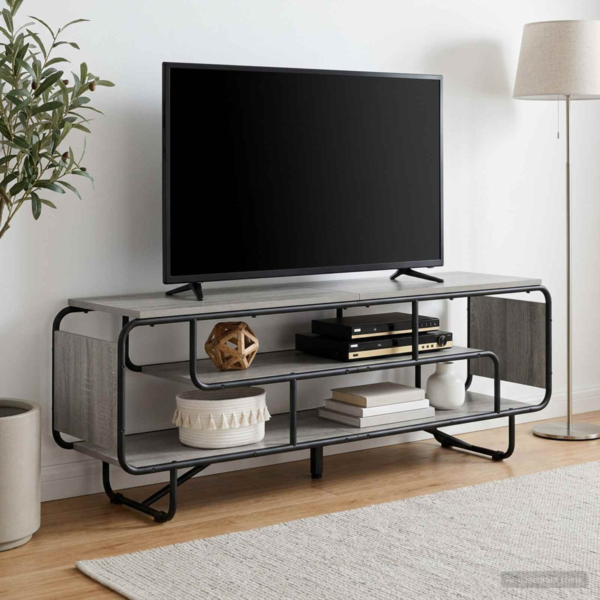 Televizoriaus stovas 140 x 36 x 45 cm Pilka Sonoma