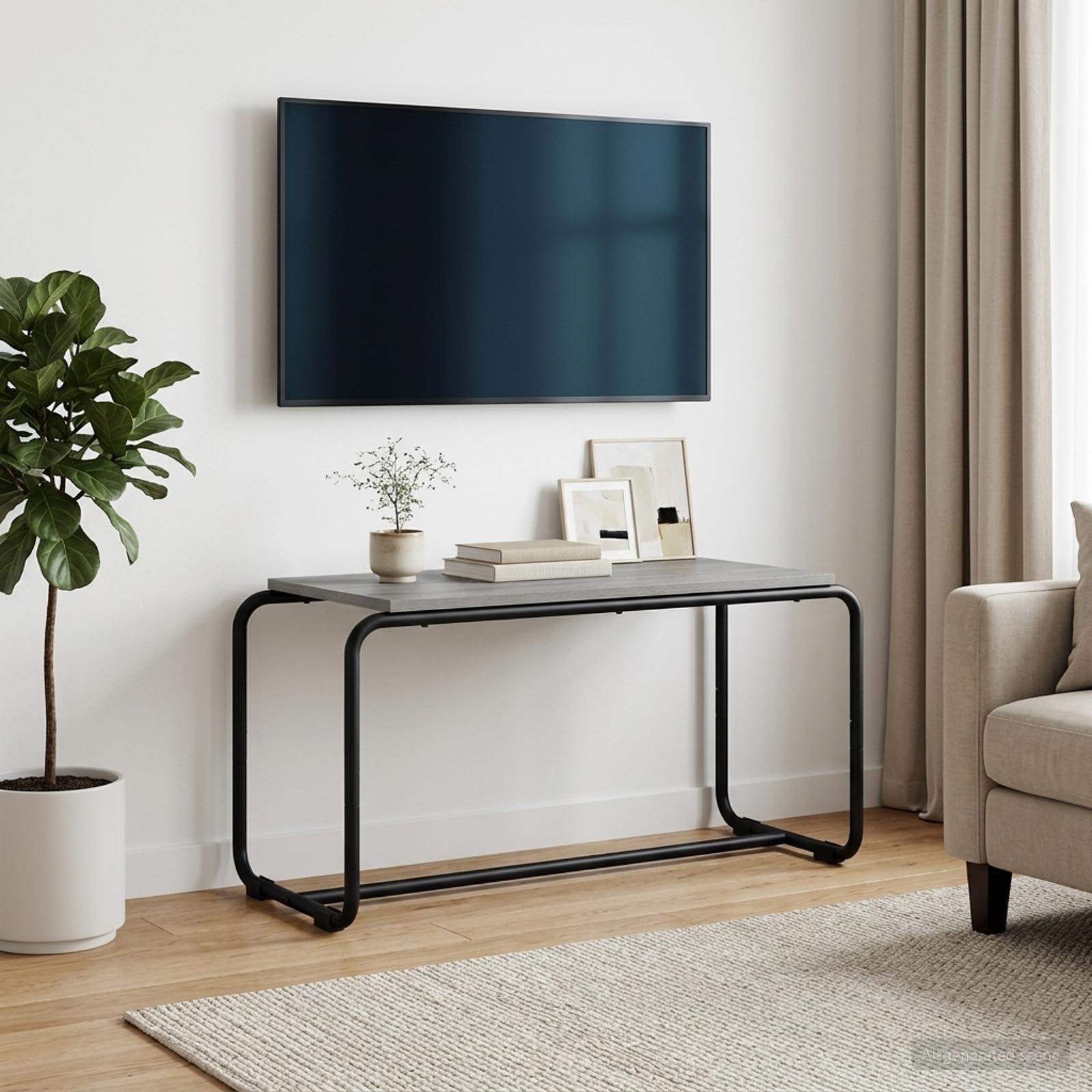 Televizoriaus stovas 80 x 35,5 x 42 cm Pilka Sonoma