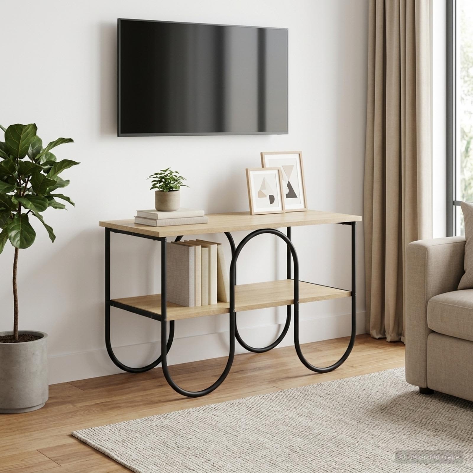 TV staliukas 80 x 40 x 50 cm Sonoma ąžuolas Apdirbta mediena