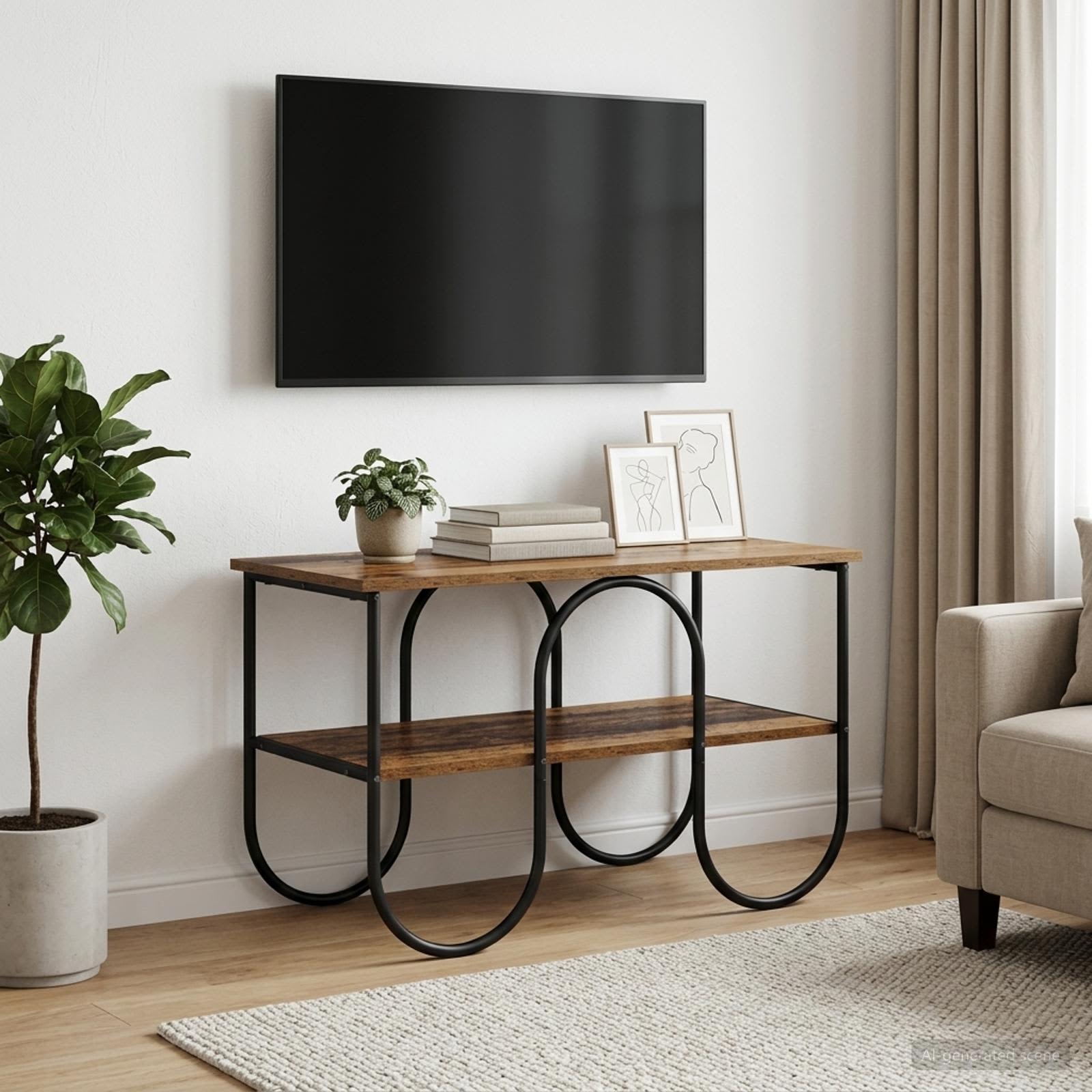 TV staliukas 80 x 40 x 50 cm Ąžuolo mediena Apdirbta mediena
